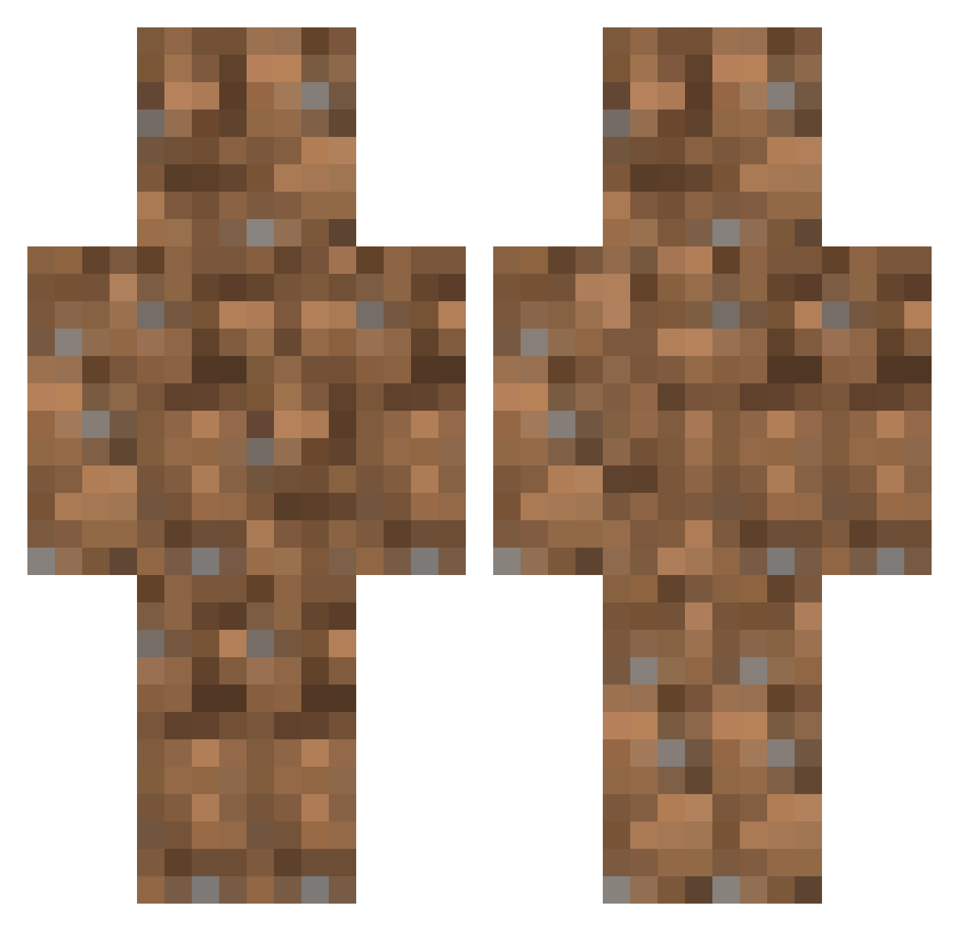 latenteL Minecraft skin, front and back view
