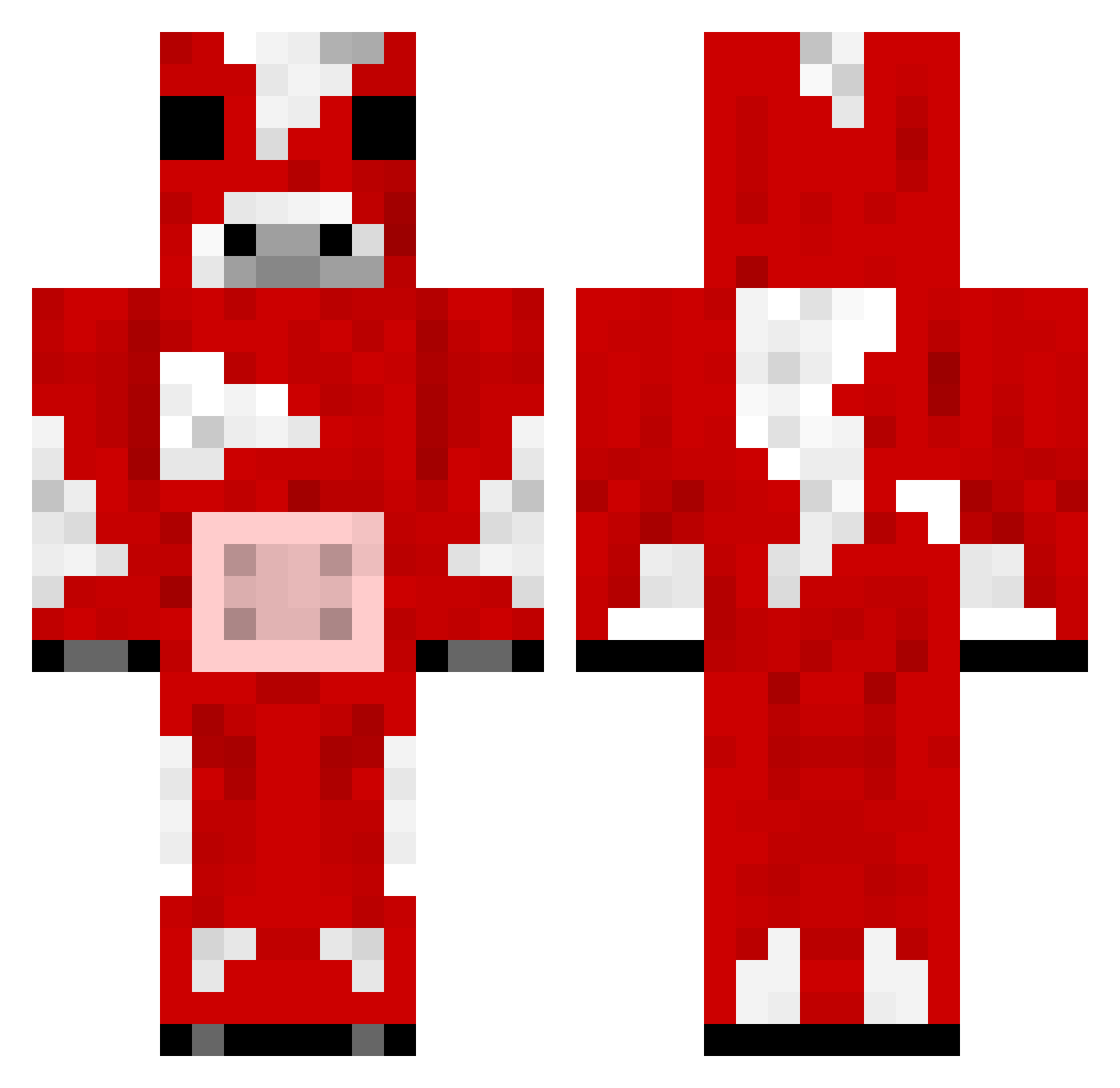 Torowfishy Minecraft skin, front and back view