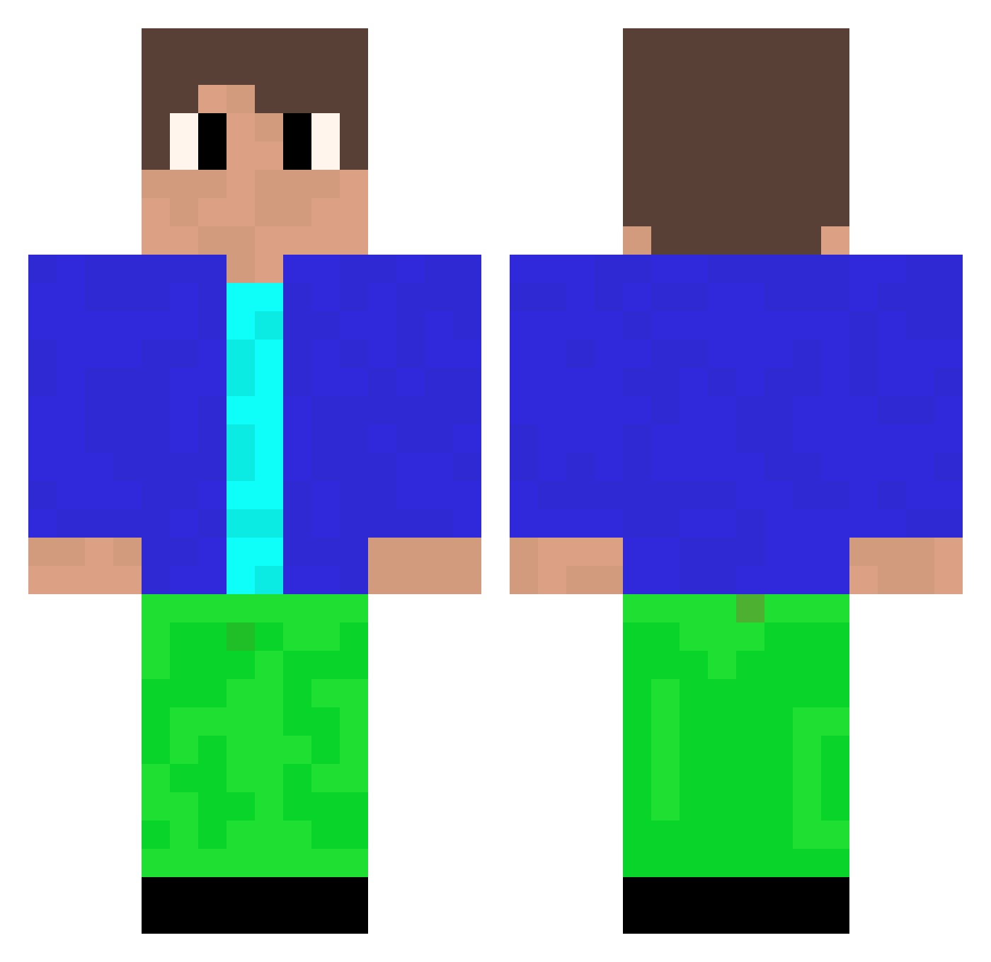 Szymonschabowy Minecraft skin, front and back view