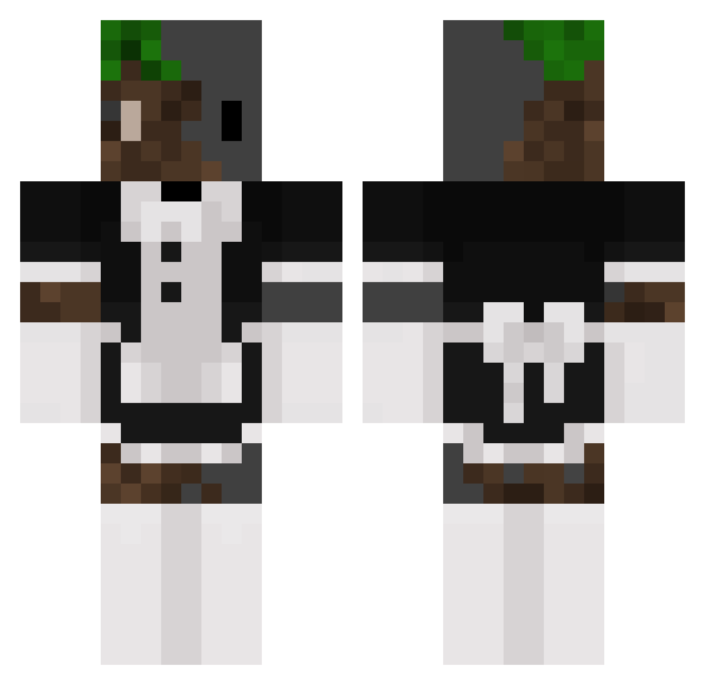 Stone_agetson Minecraft skin, front and back view