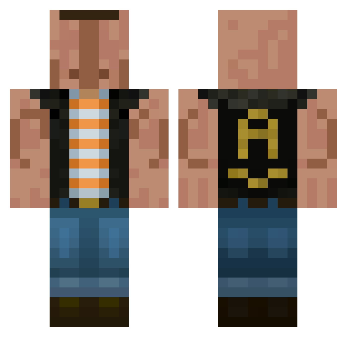 Laboon556 Minecraft skin, front and back view