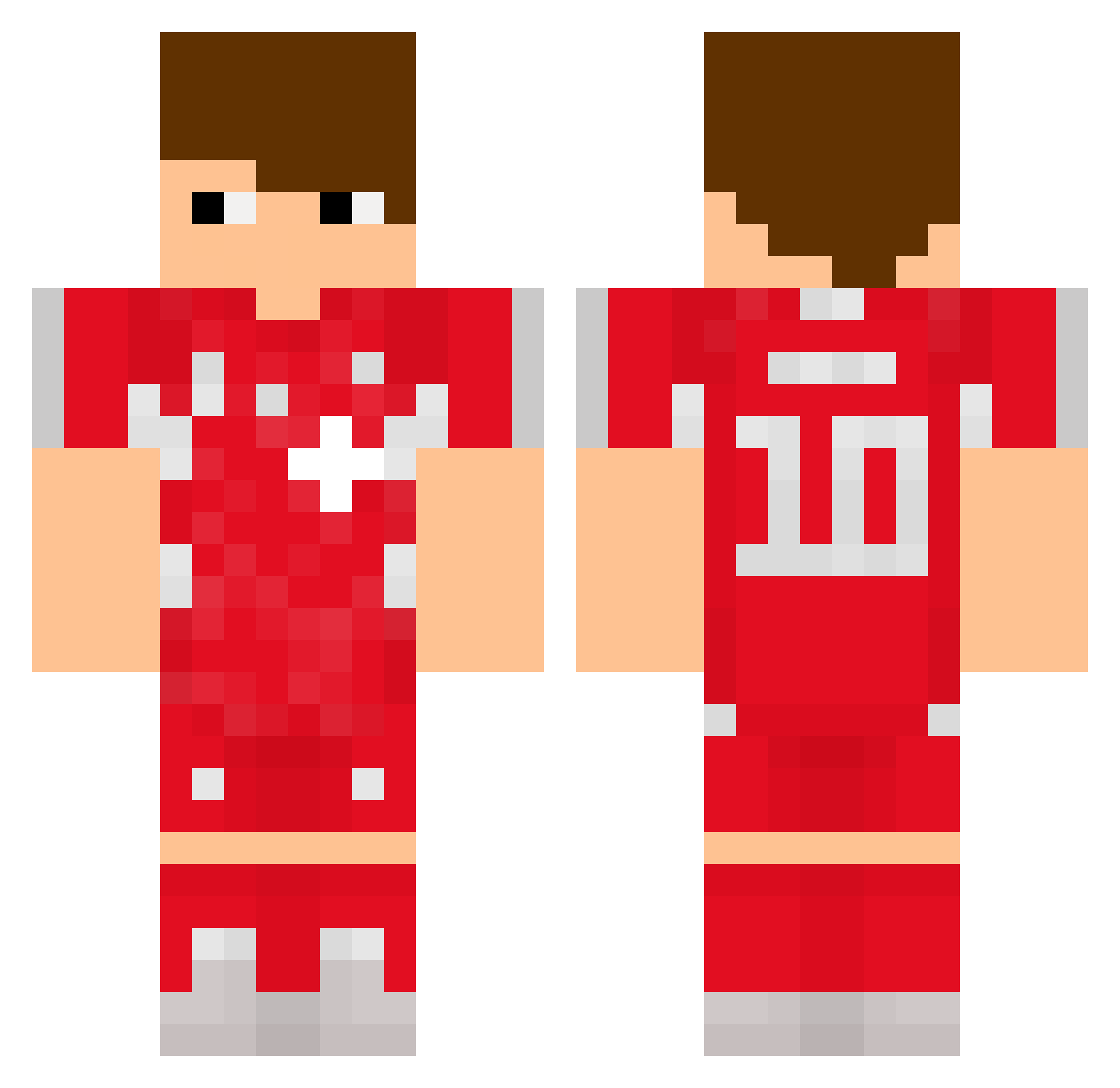 Rustikalplatte42 Minecraft skin, front and back view