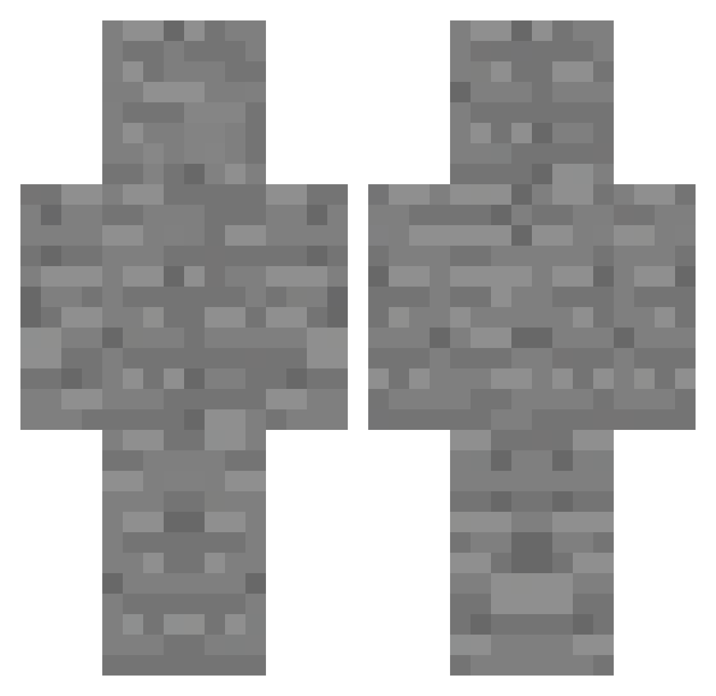 Chaeng1207 Minecraft skin, front and back view