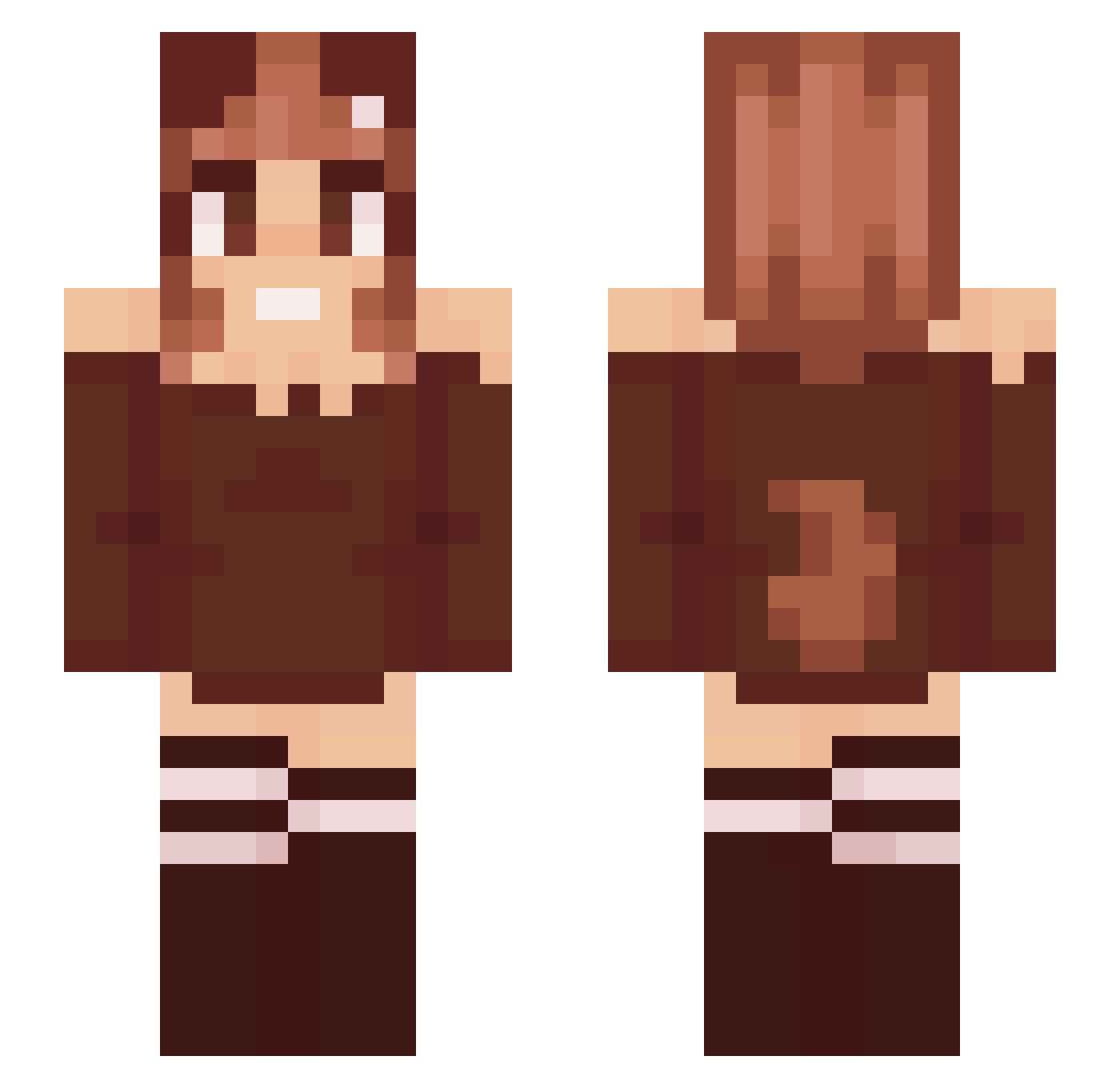 kkewopss Minecraft skin, front and back view