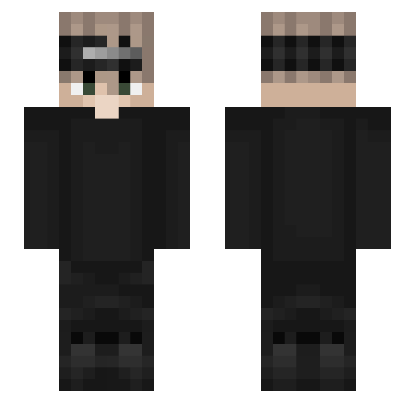 YoungJuicee Minecraft skin, front and back view