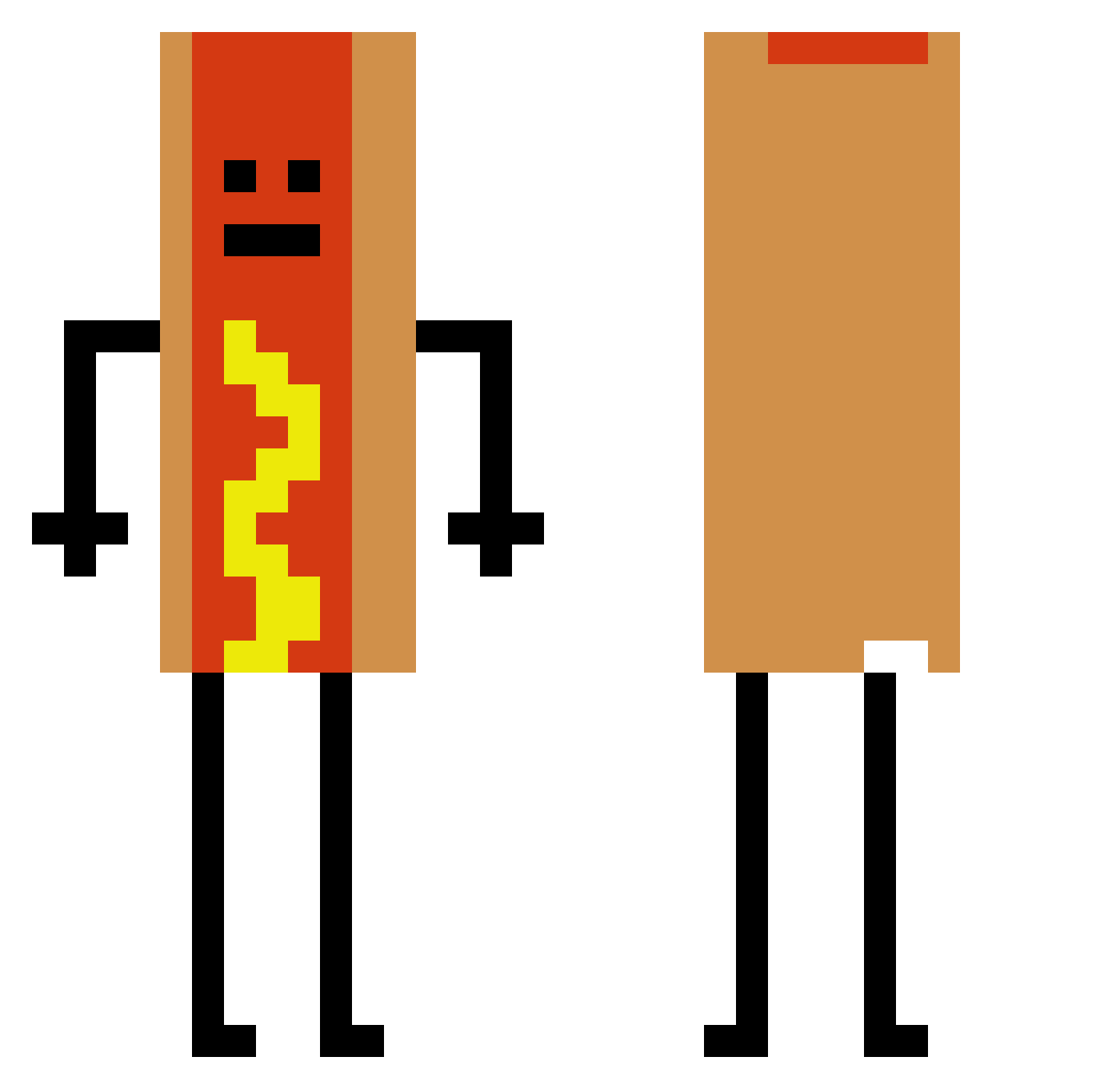 ekd8 Minecraft skin, front and back view