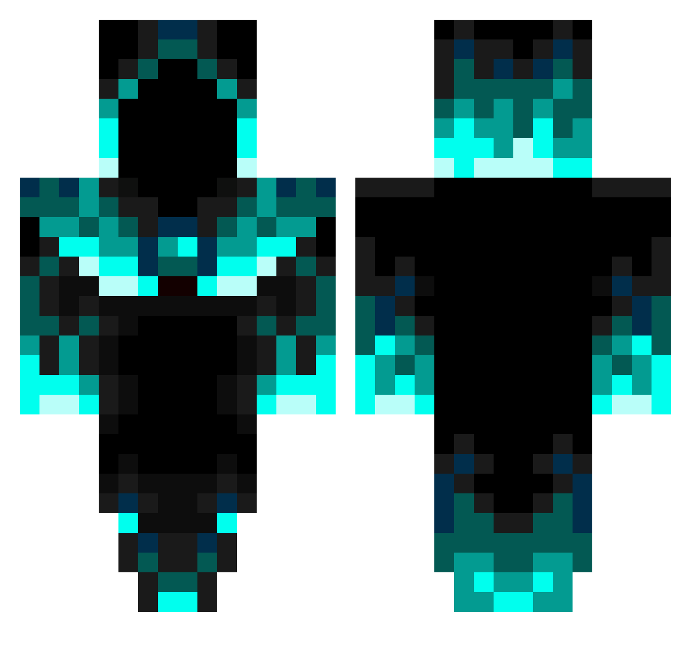 Taaan_playz Minecraft skin, front and back view