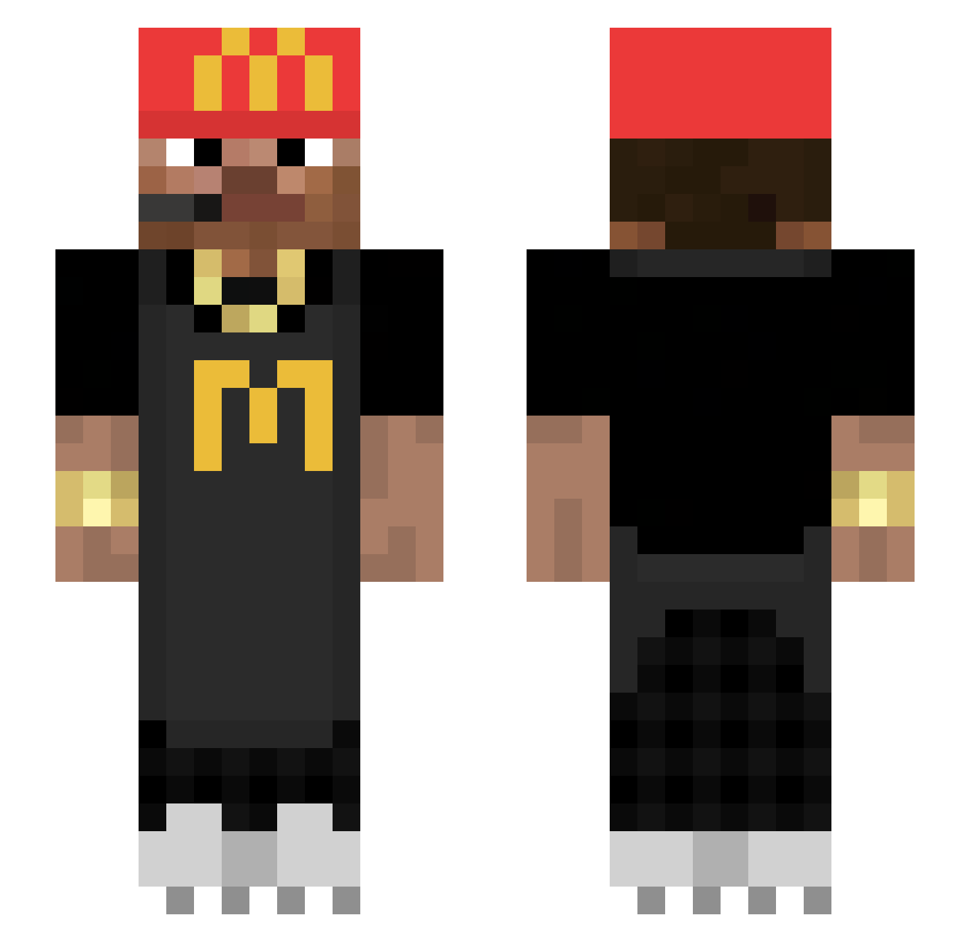 _AJCool_ Minecraft skin, front and back view