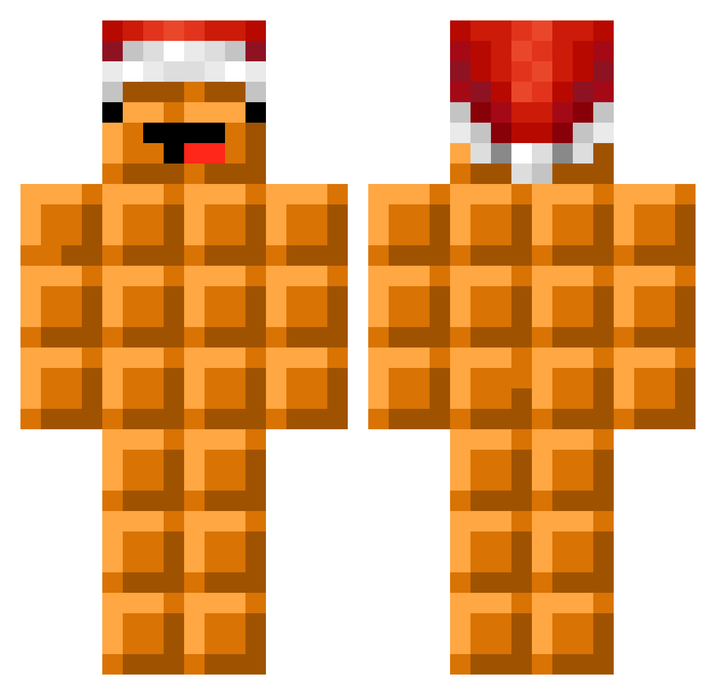 cartiuh Minecraft skin, front and back view