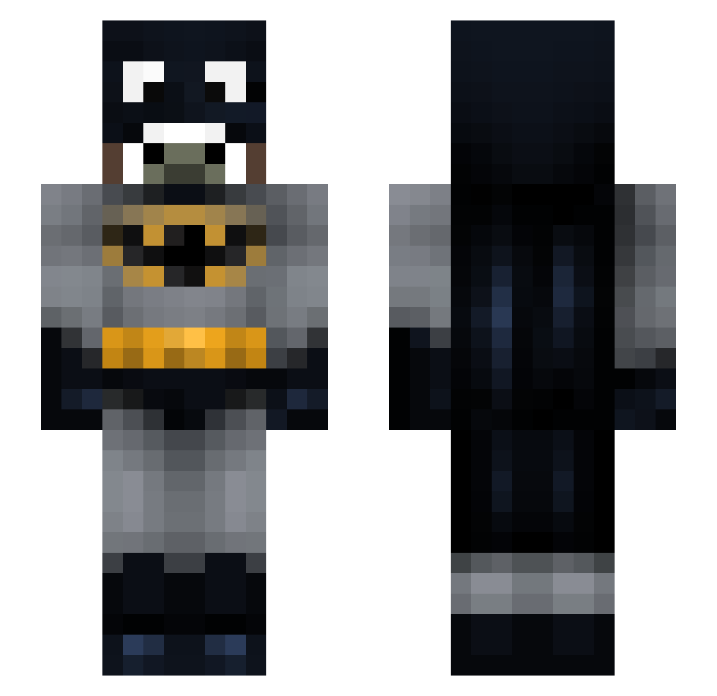 Sxrry Minecraft skin, front and back view