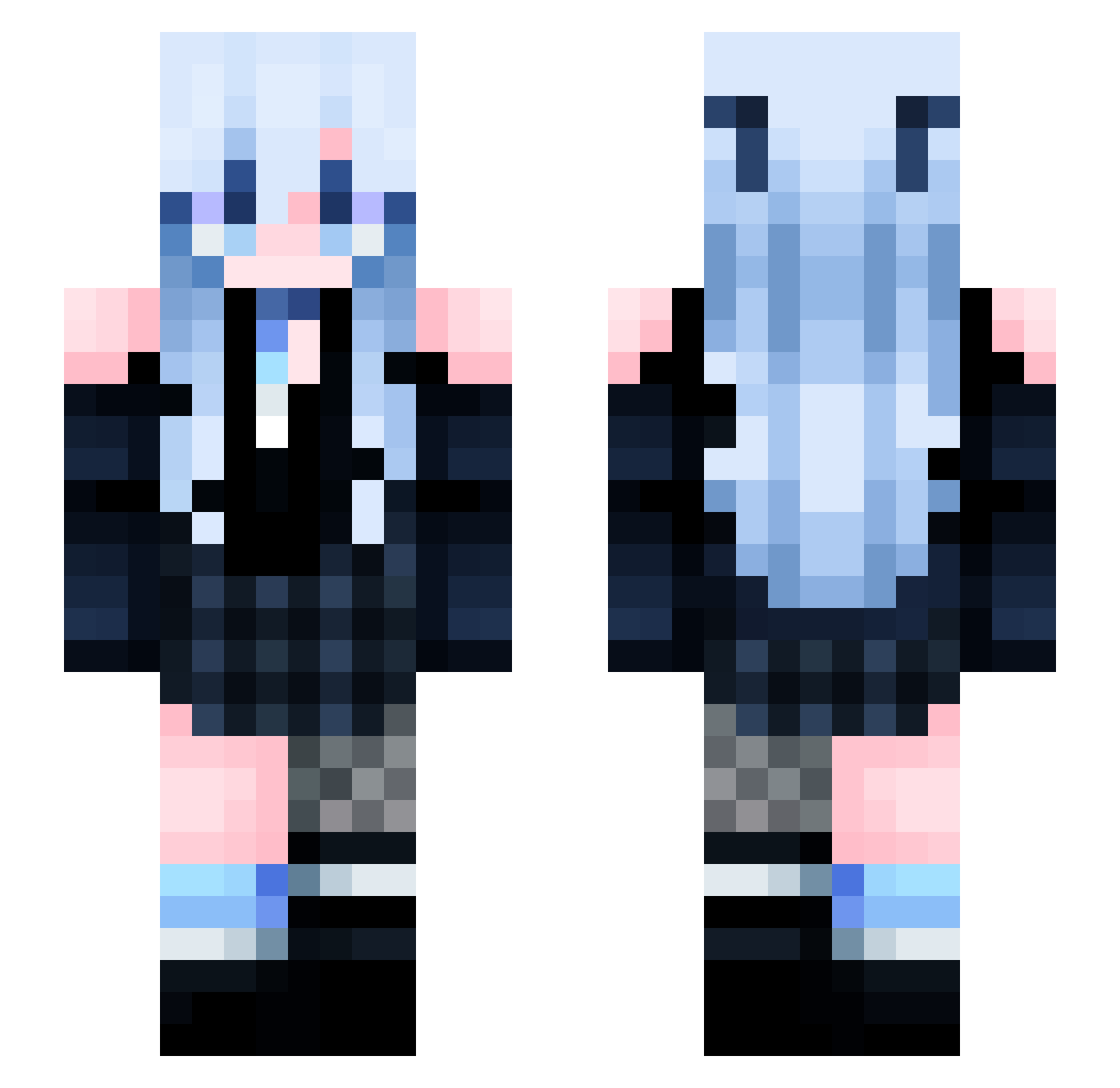 Cheshire_520 Minecraft skin, front and back view