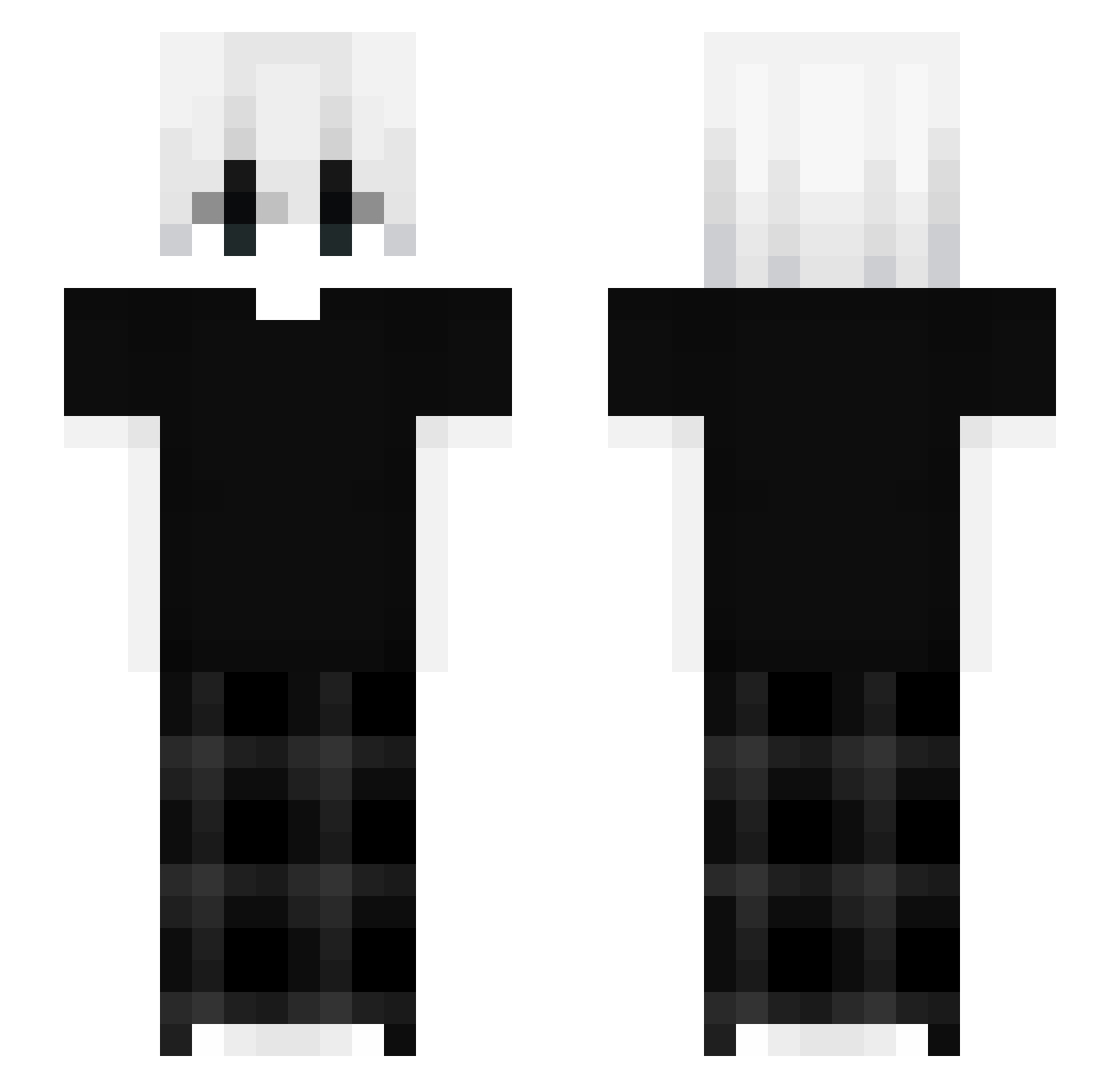 ReChris Minecraft skin, front and back view