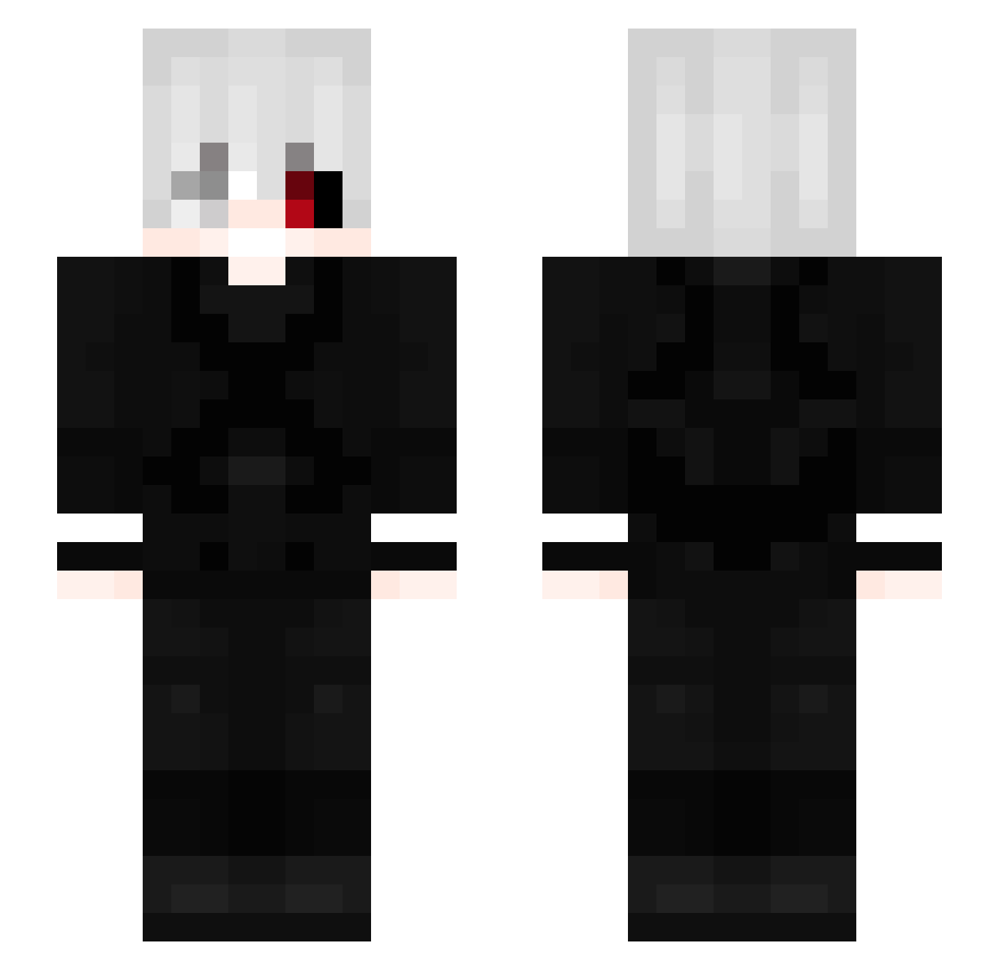 Ocunduk Minecraft skin, front and back view