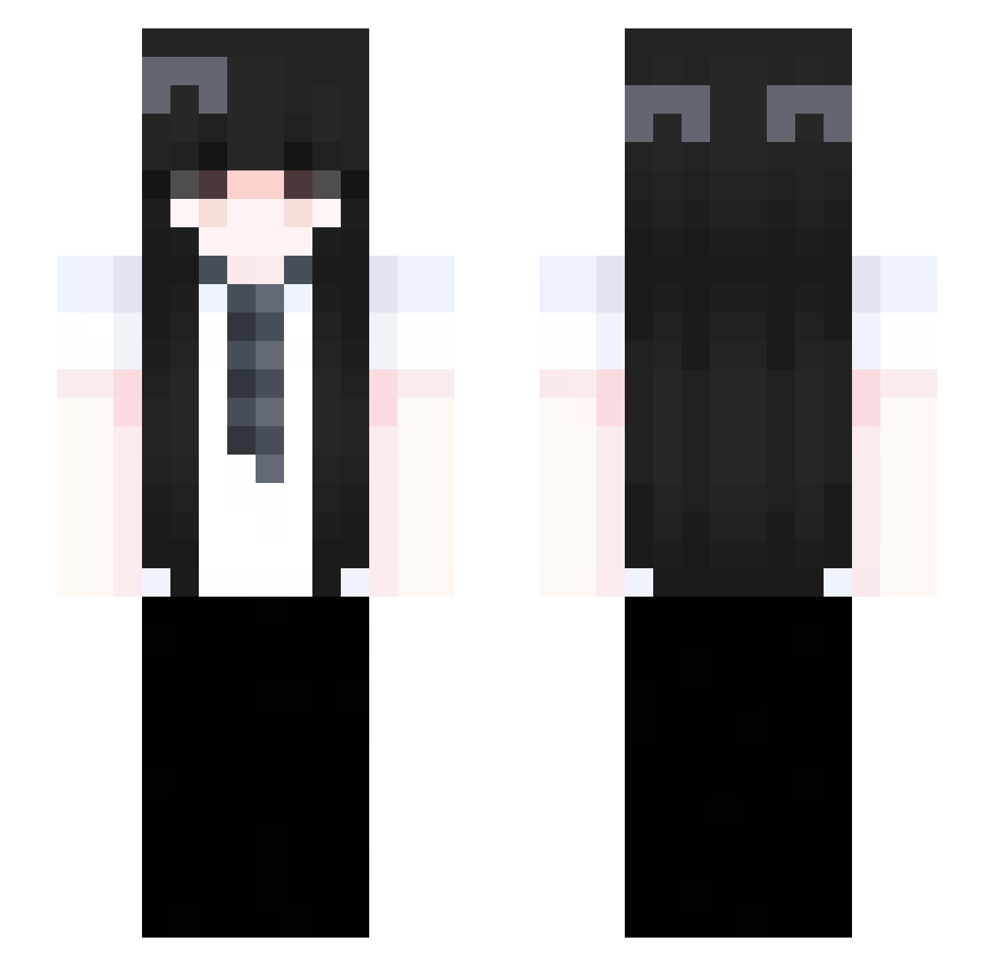 318f Minecraft skin, front and back view