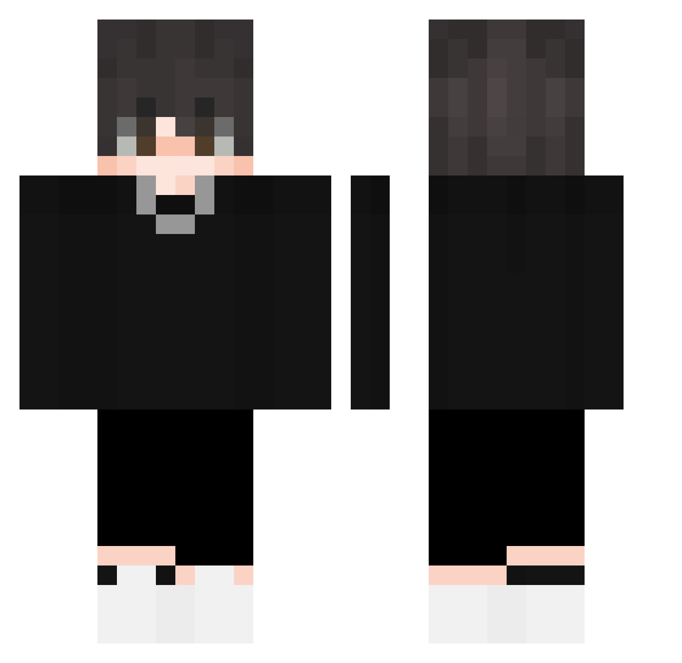 byVenoPlays Minecraft skin, front and back view