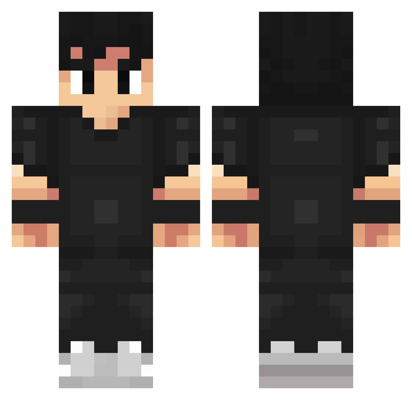 Dale Minecraft skin, front and back view