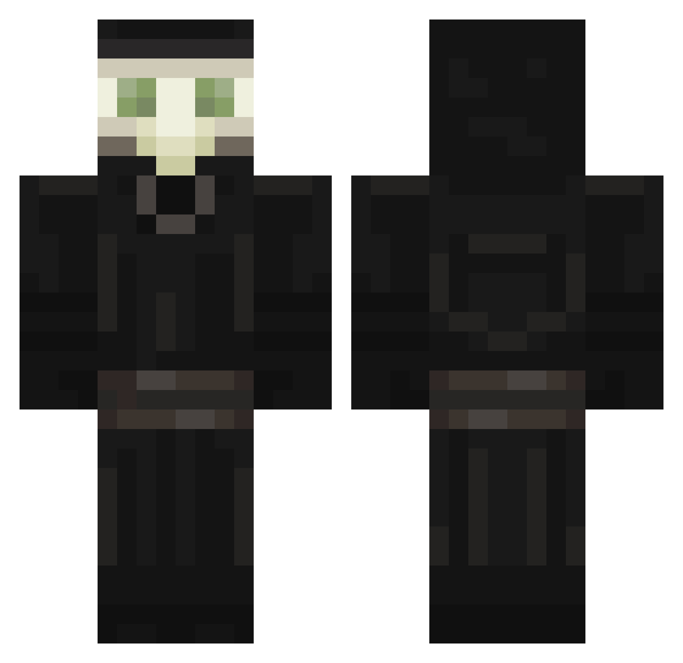Vaati_MinishCap Minecraft skin, front and back view