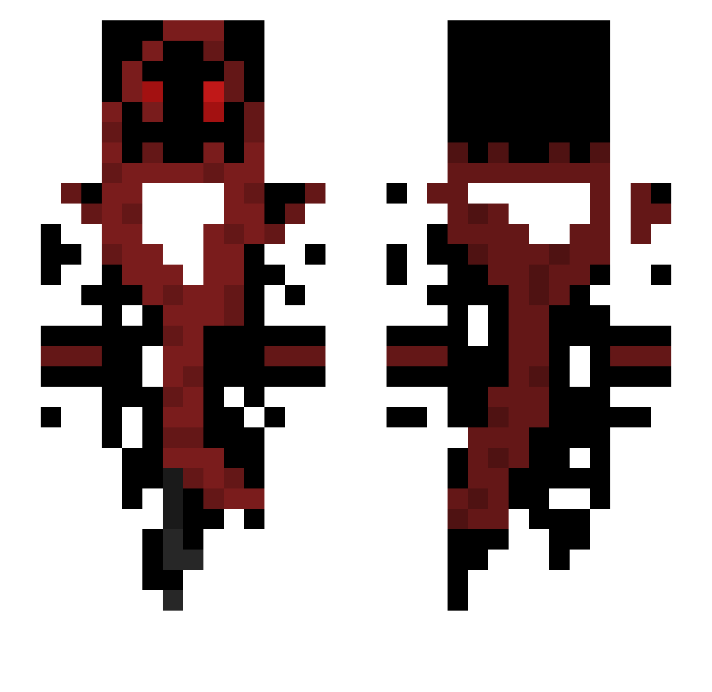 DonWitokox Minecraft skin, front and back view