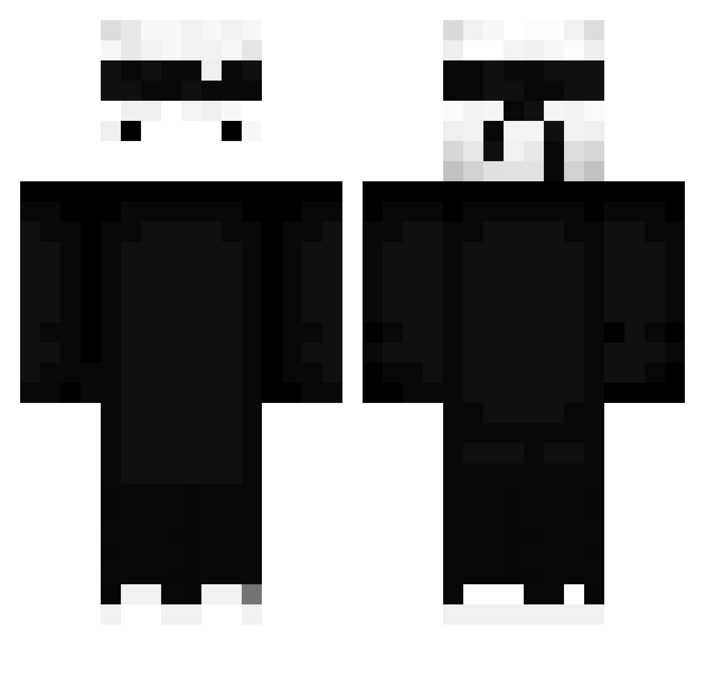 vzqix Minecraft skin, front and back view