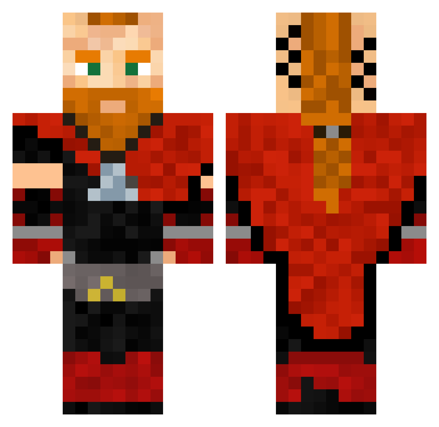 the_pro_z180 Minecraft skin, front and back view