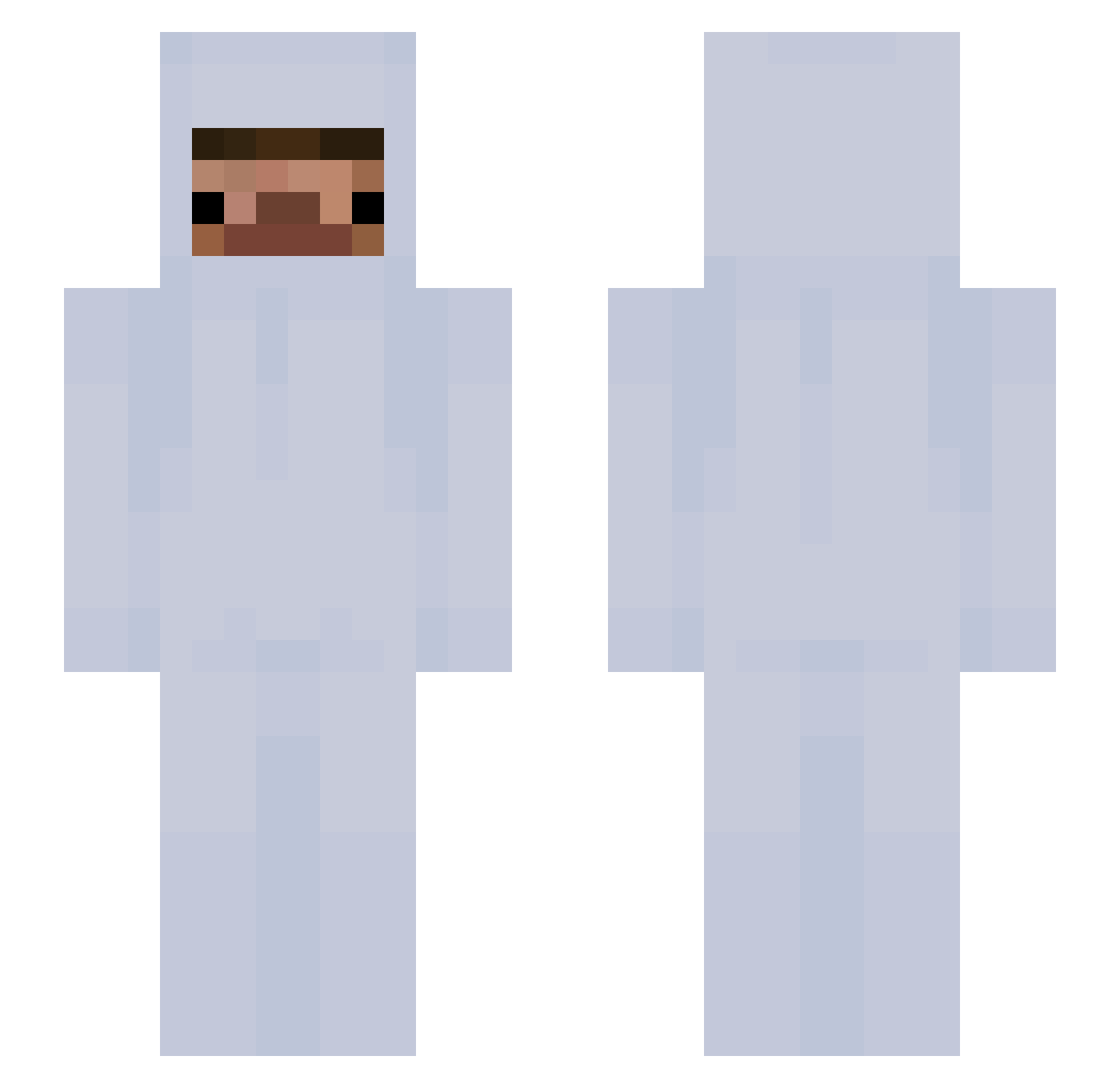Valentinxxh Minecraft skin, front and back view