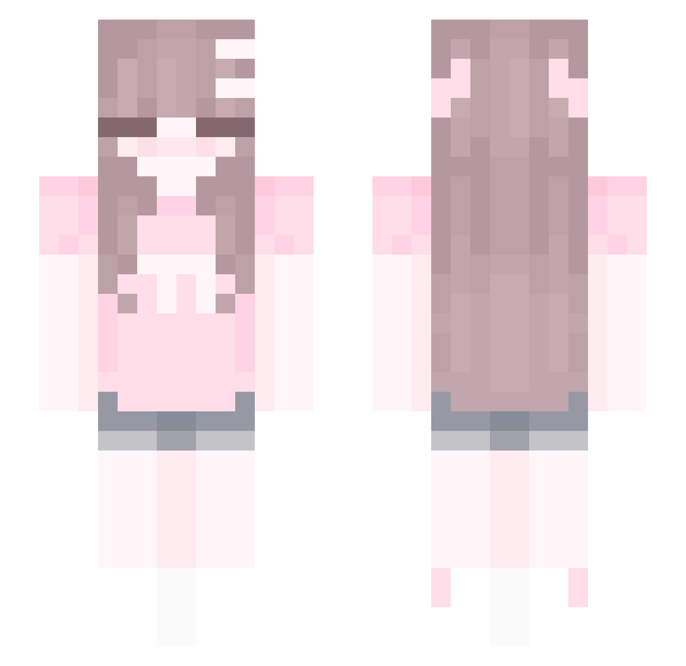 yoppiln Minecraft skin, front and back view