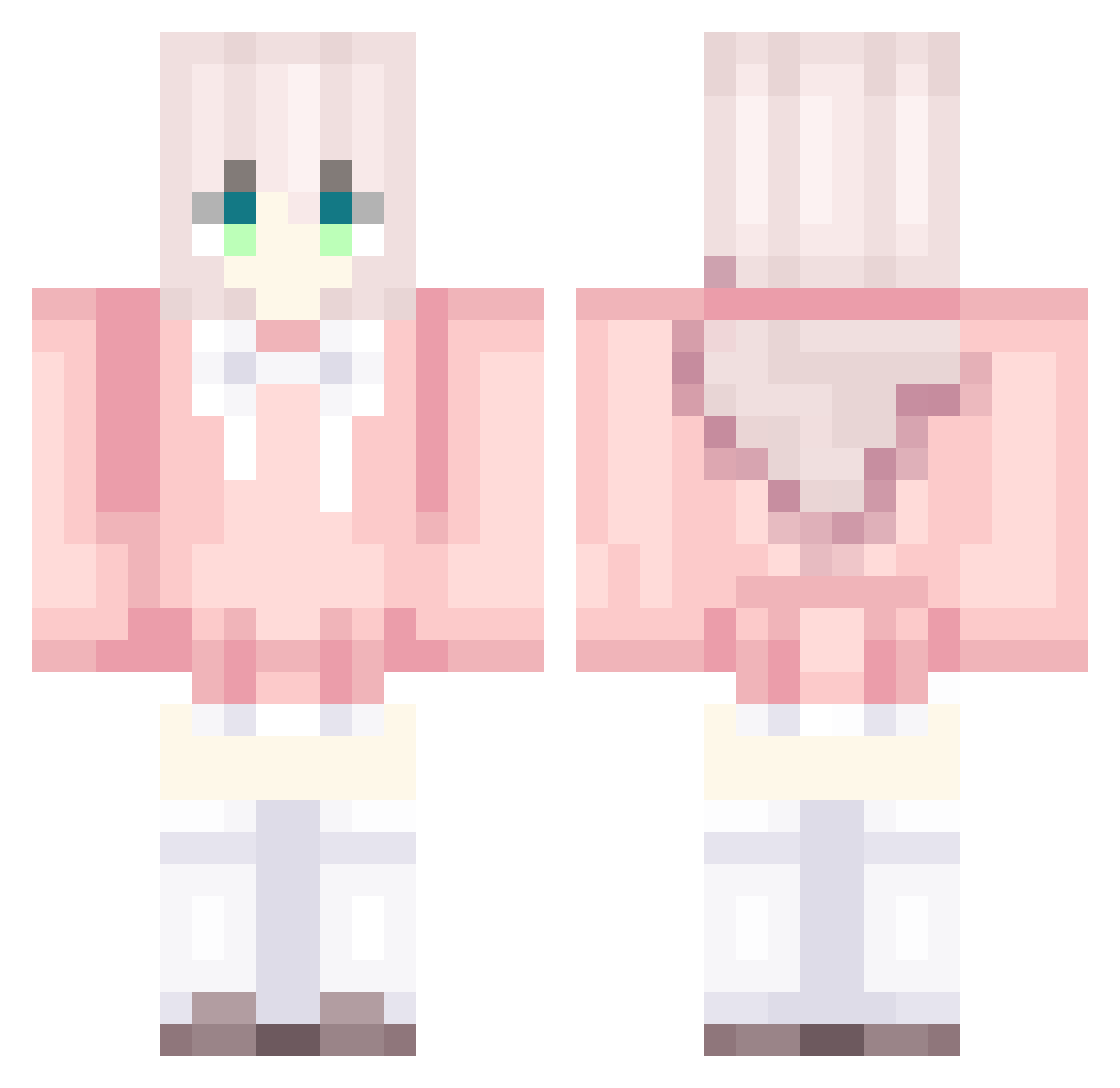 CyMiC Minecraft skin, front and back view