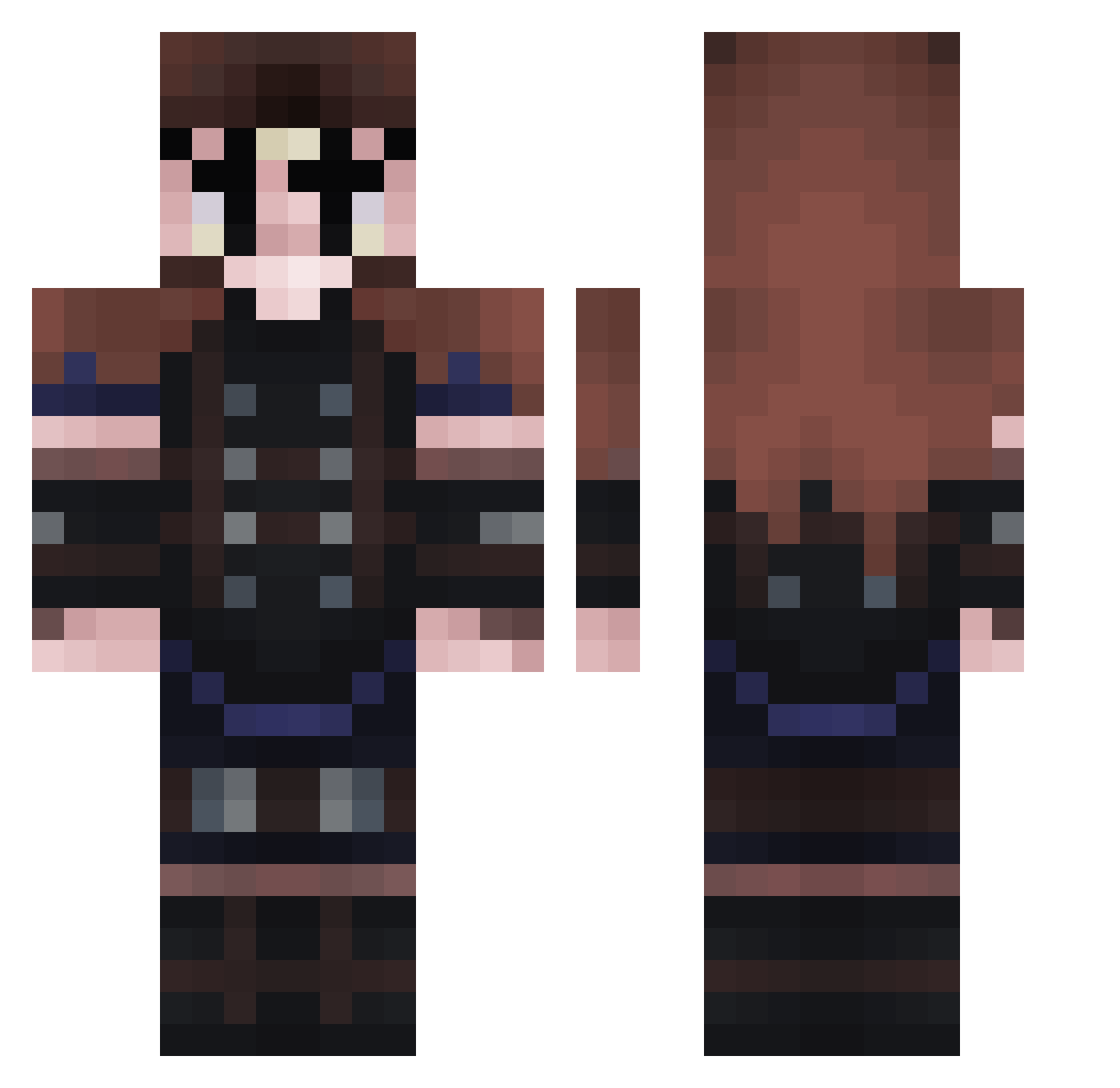cold4291 Minecraft skin, front and back view