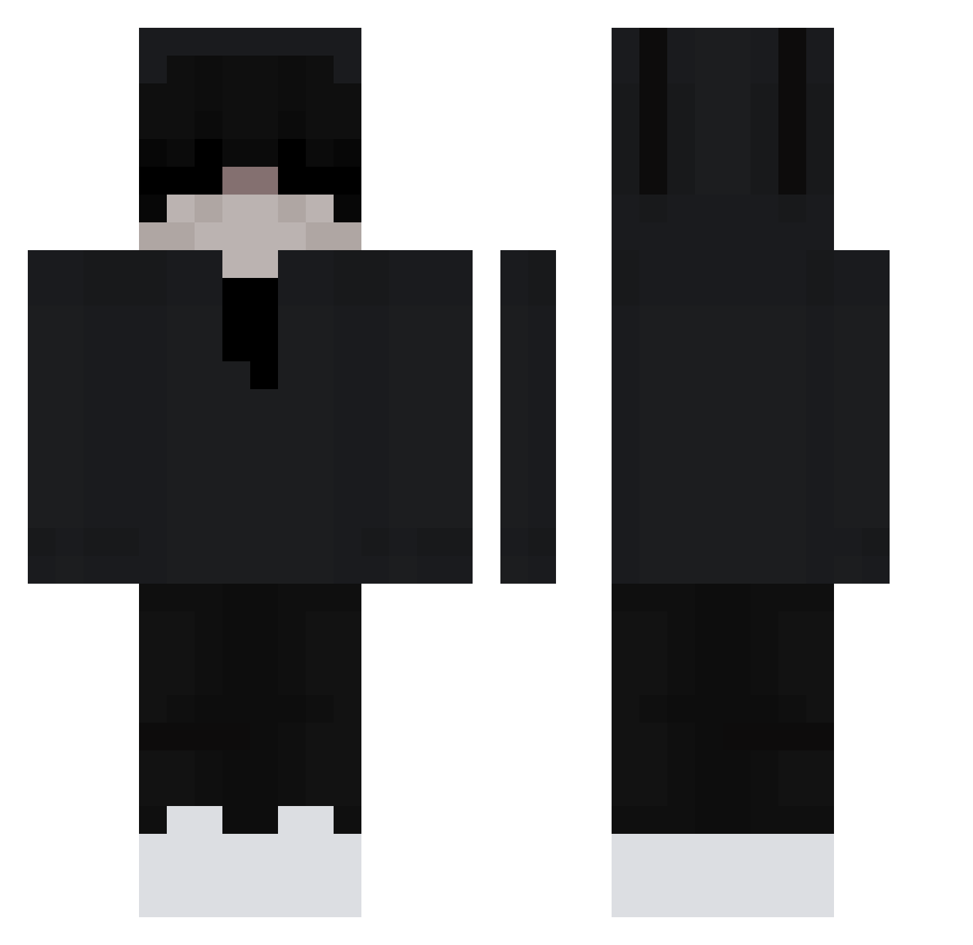 PotCounter_ Minecraft skin, front and back view
