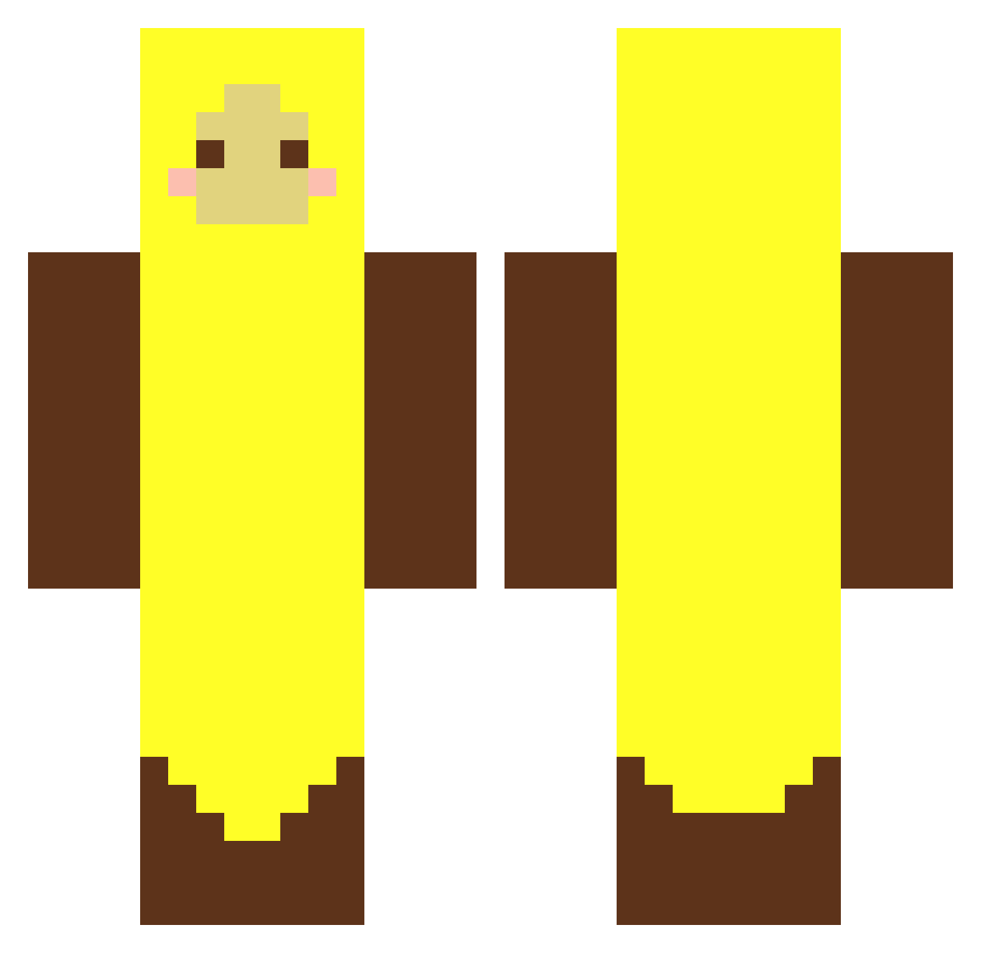 WALISZ_MEFE Minecraft skin, front and back view