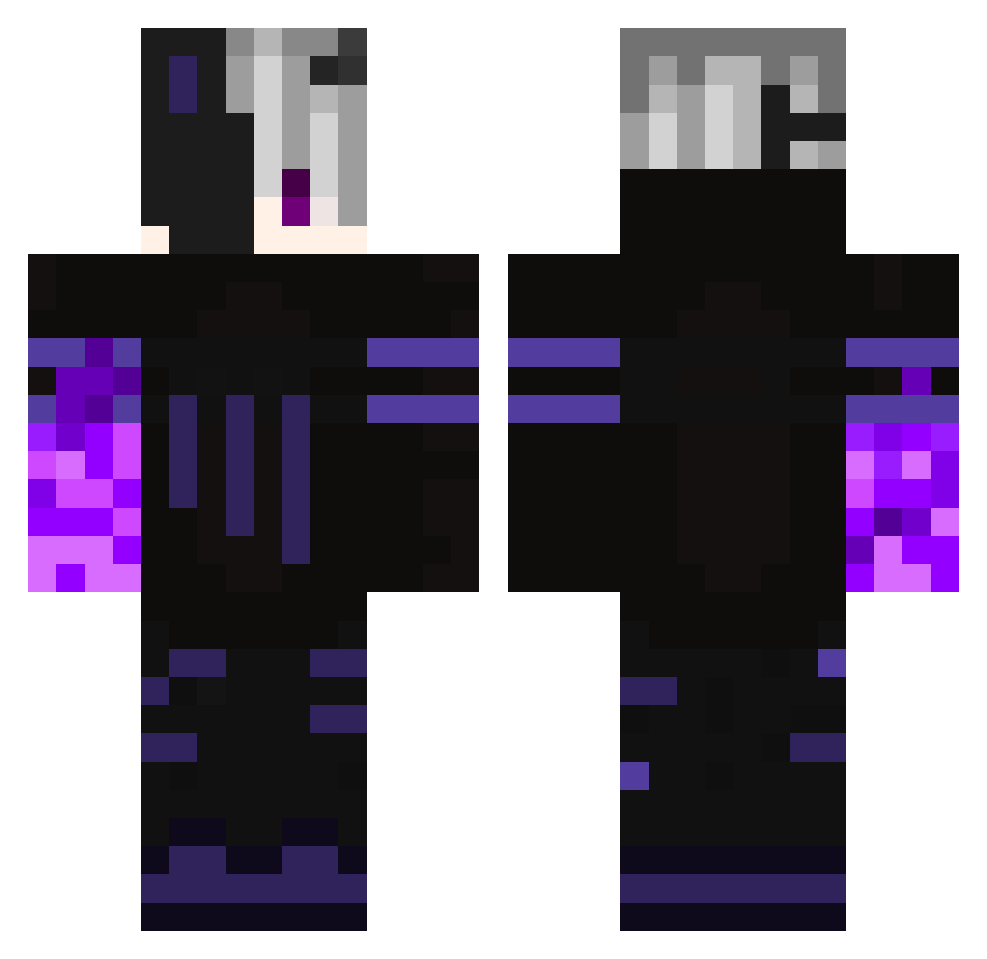 mer1965 Minecraft skin, front and back view