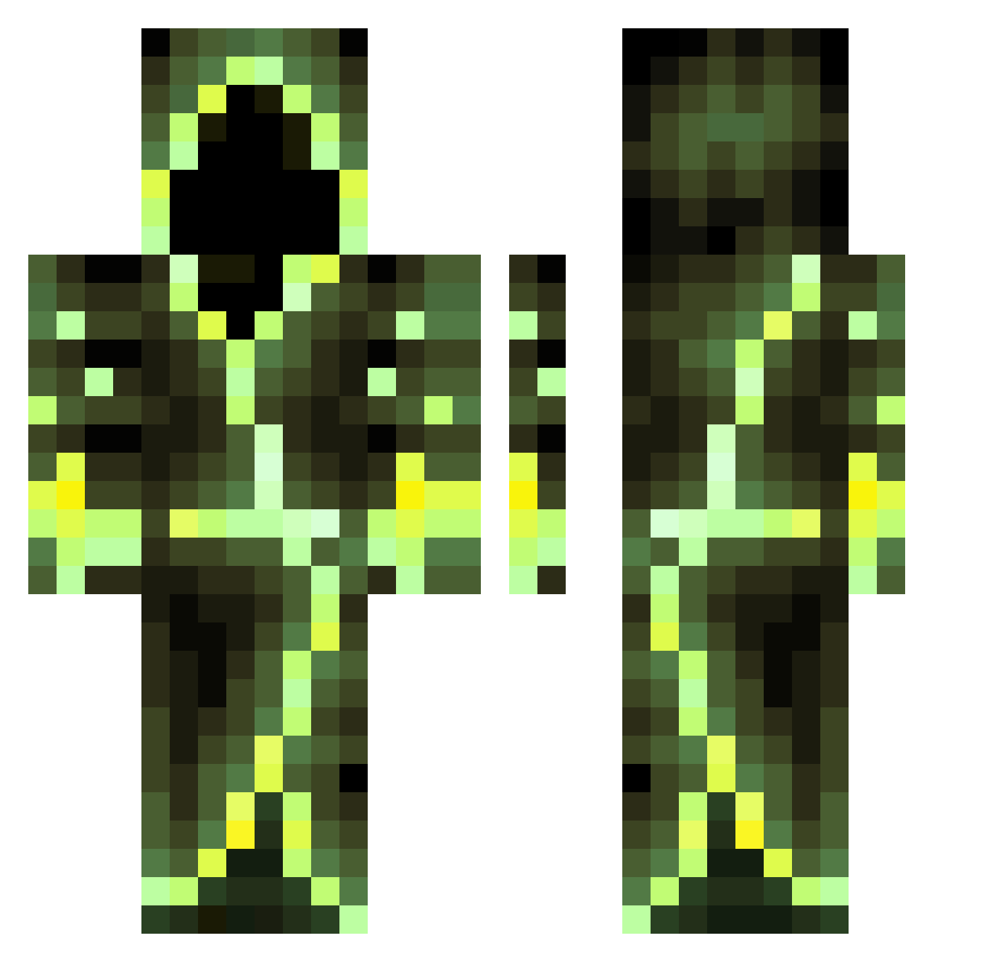 Mark200403 Minecraft skin, front and back view