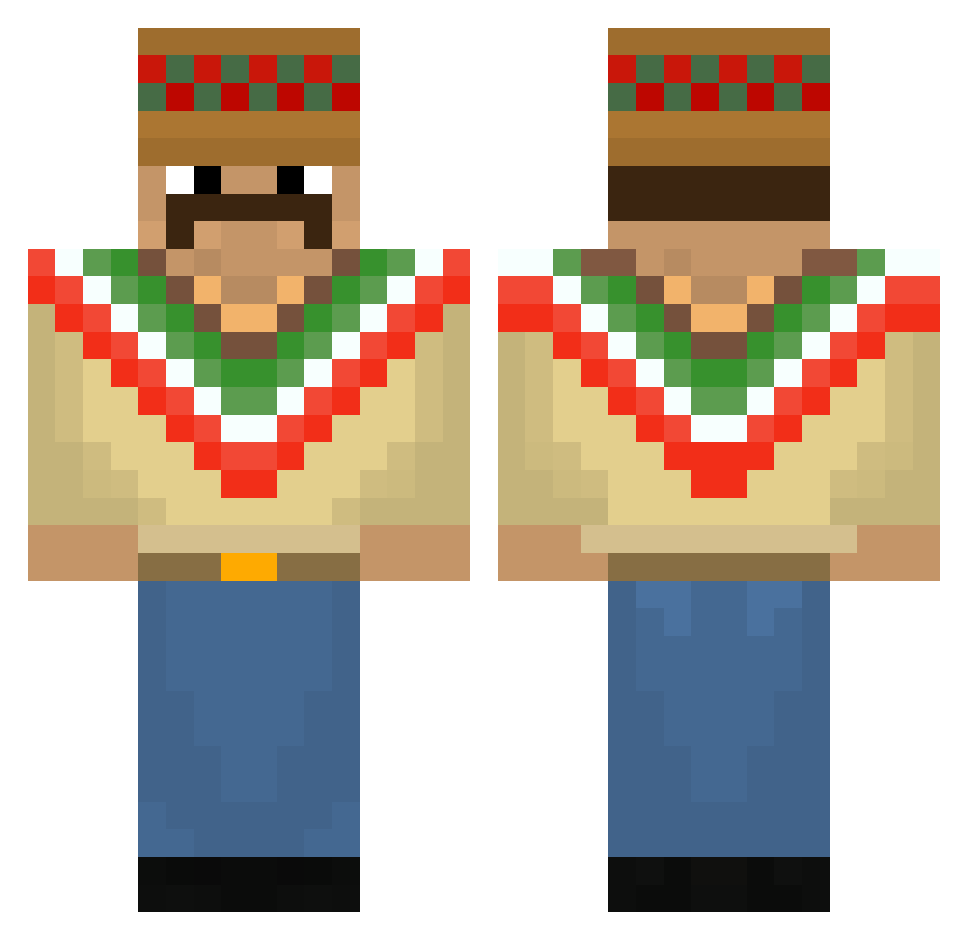 epicestgamer9000 Minecraft skin, front and back view