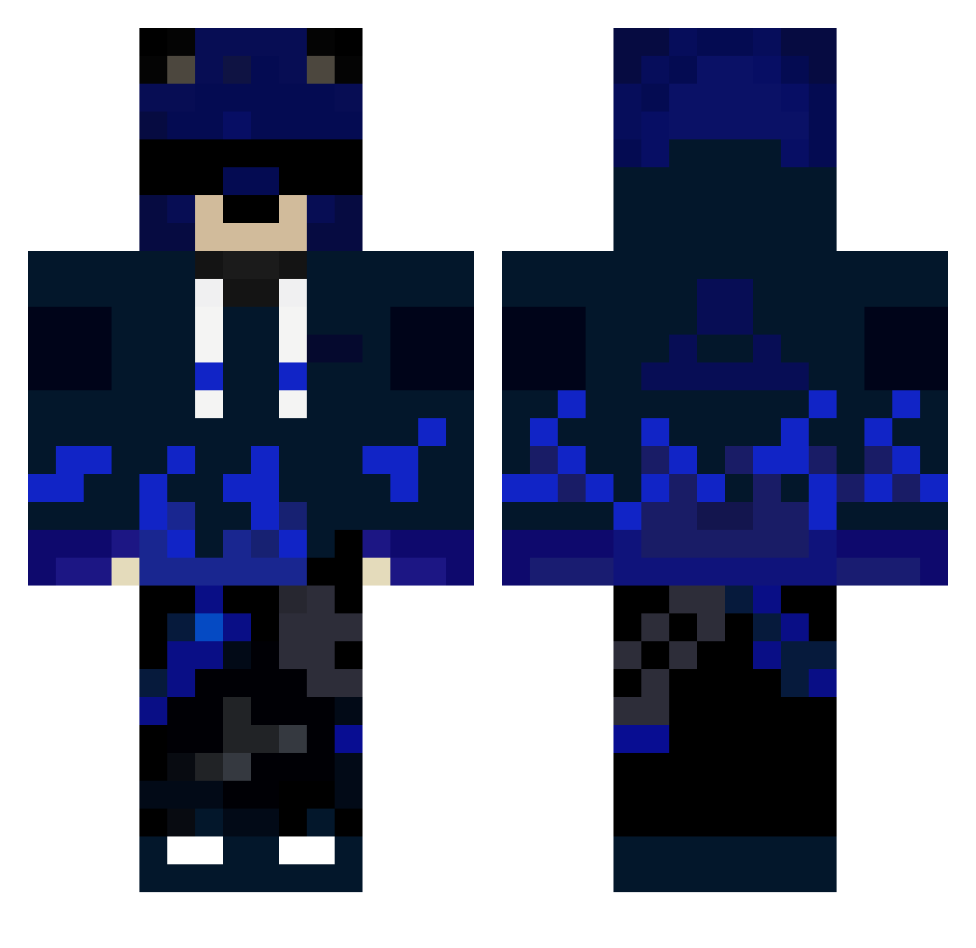 125martin Minecraft skin, front and back view