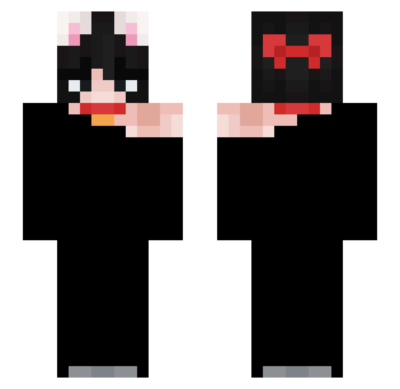 A1eee_ Minecraft skin, front and back view
