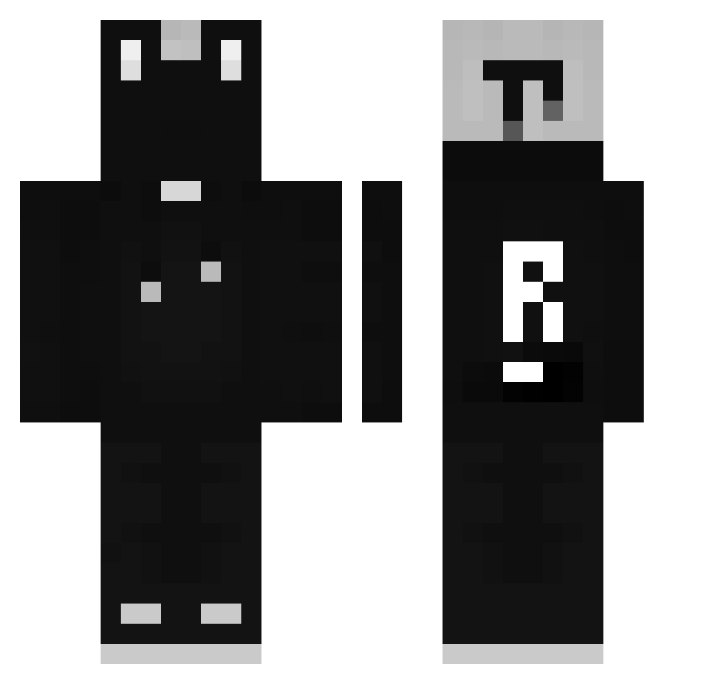 olavoggs Minecraft skin, front and back view