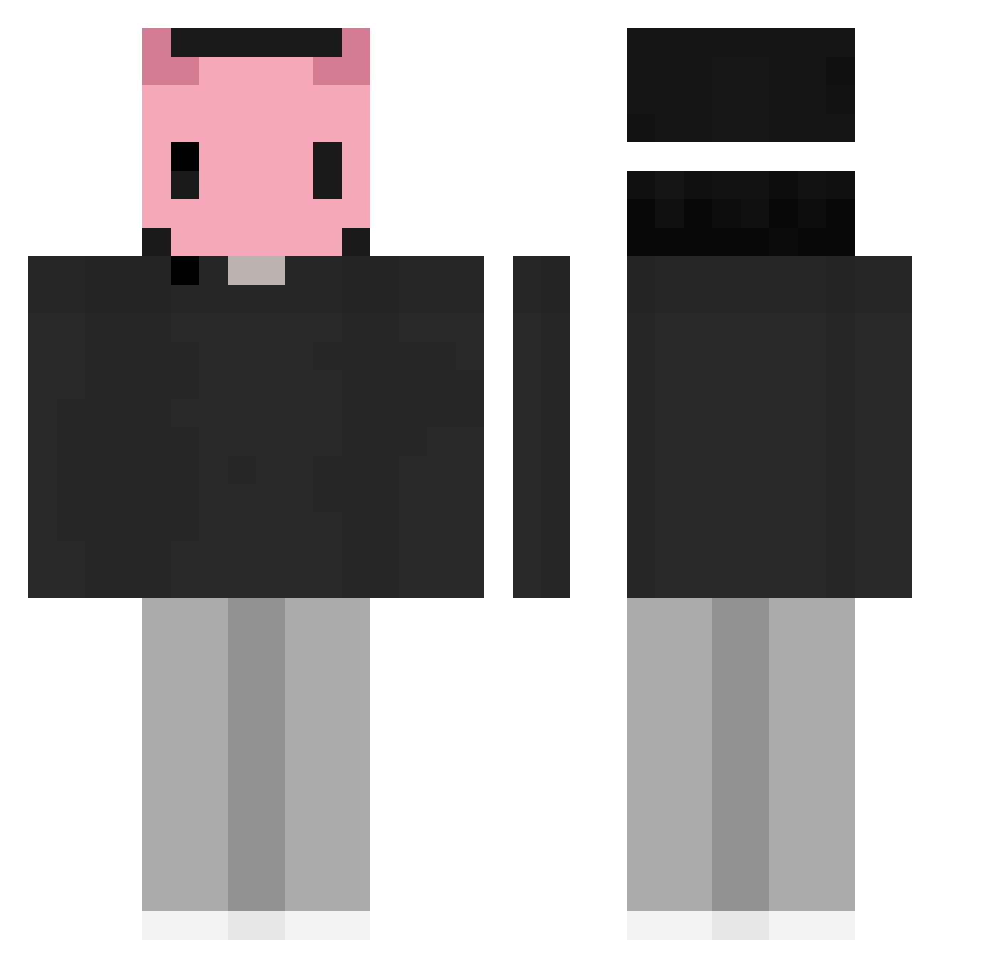 Umarlodhi Minecraft skin, front and back view