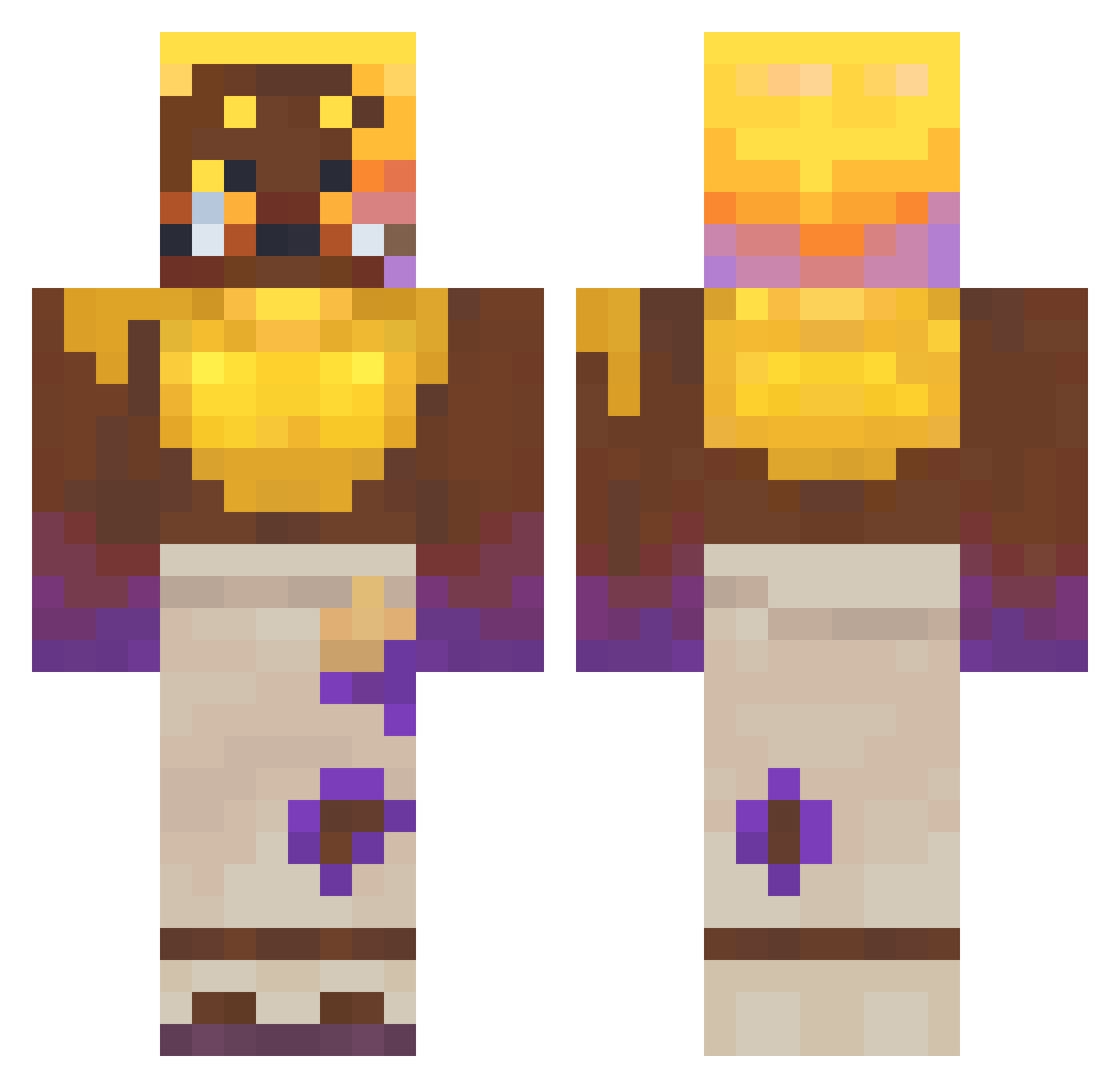 f4k1n_nico Minecraft skin, front and back view
