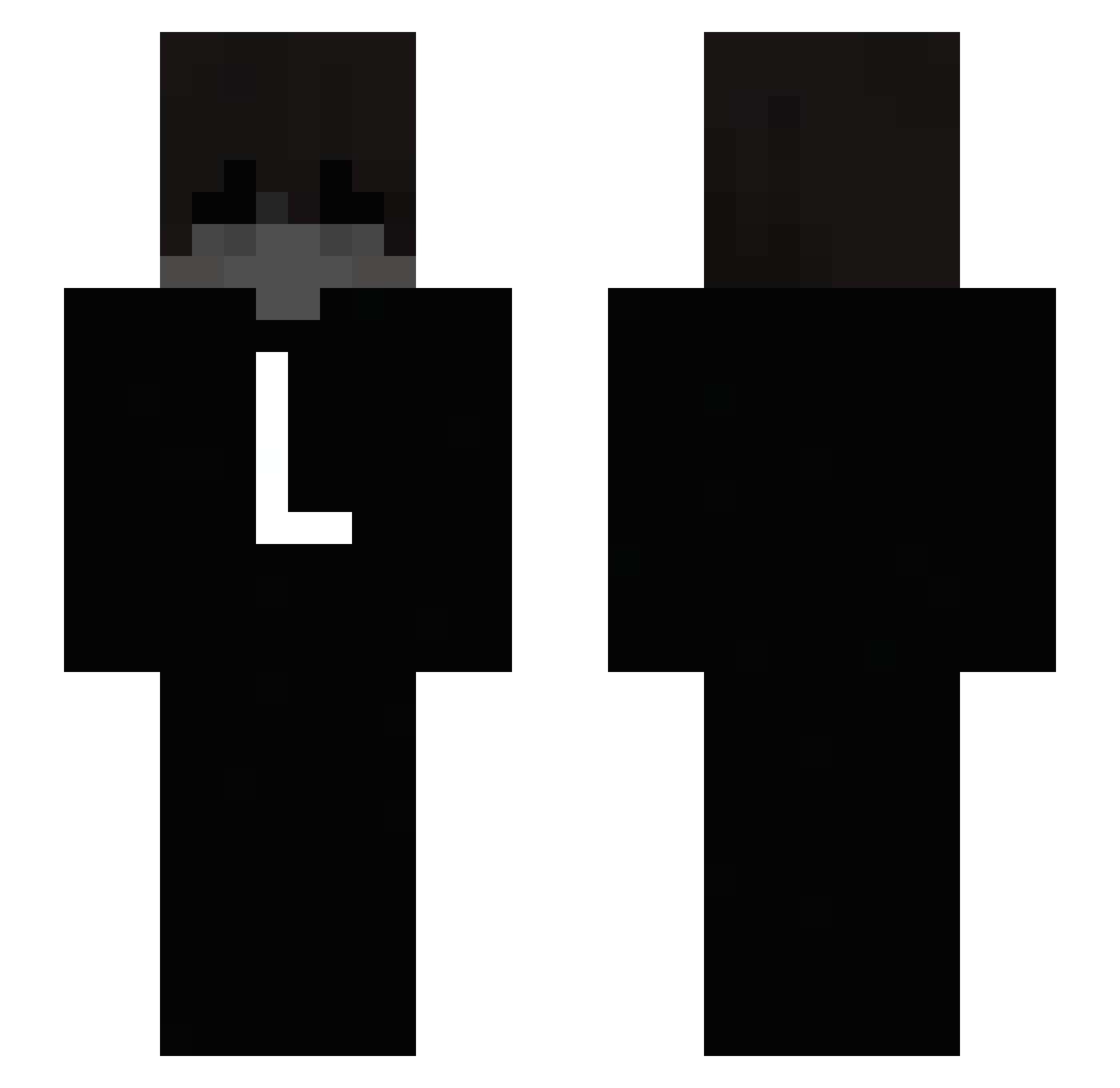 memorymap Minecraft skin, front and back view