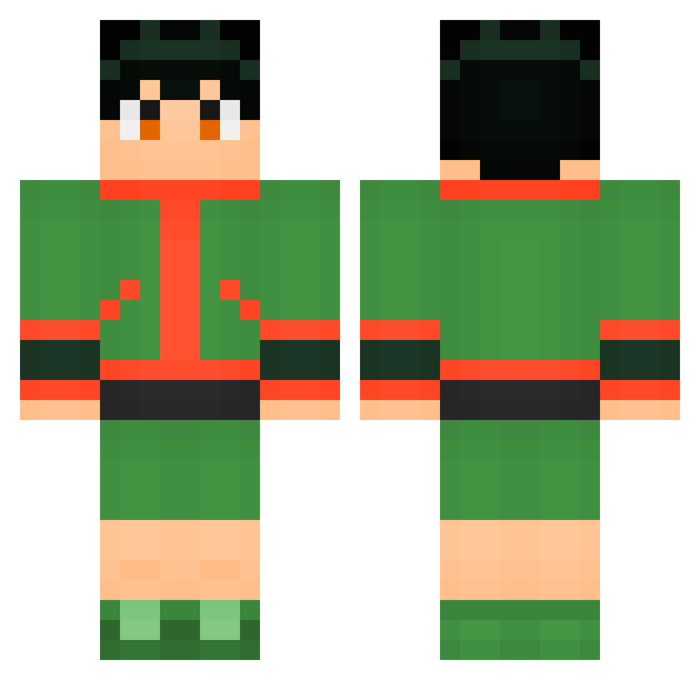 UnLecitKenzo12 Minecraft skin, front and back view