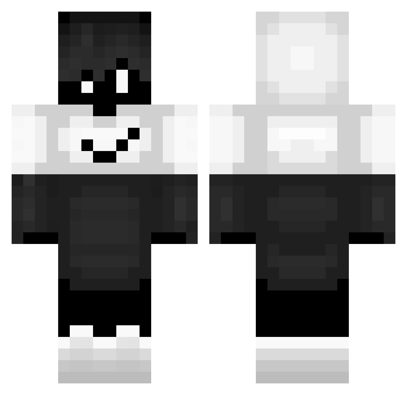 Ko5tasDrag0n Minecraft skin, front and back view
