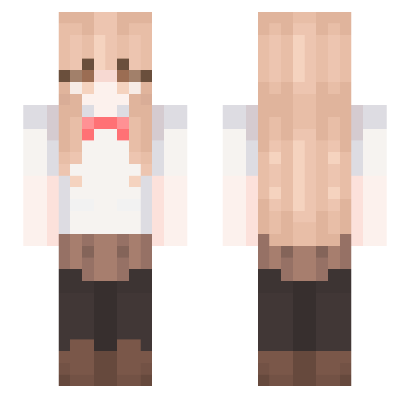 Hazzy11111 Minecraft skin, front and back view