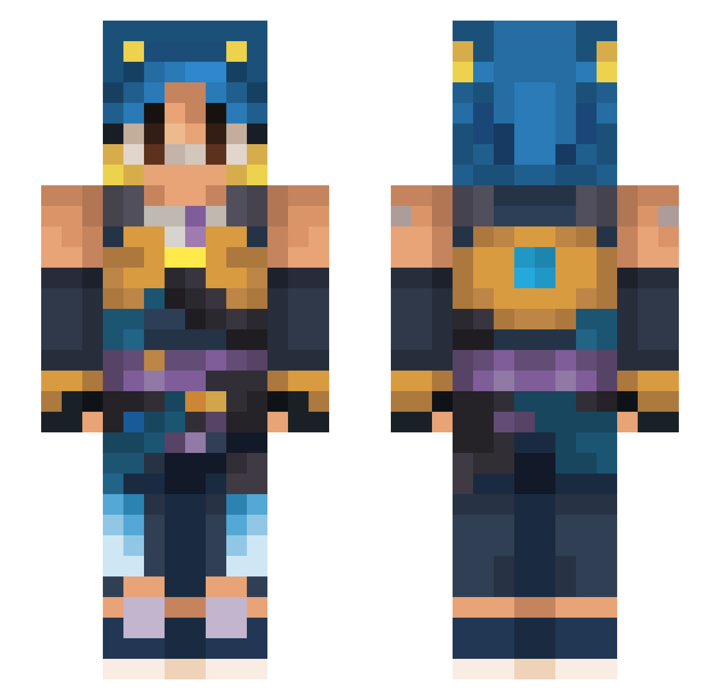 kaczucha_essa Minecraft skin, front and back view