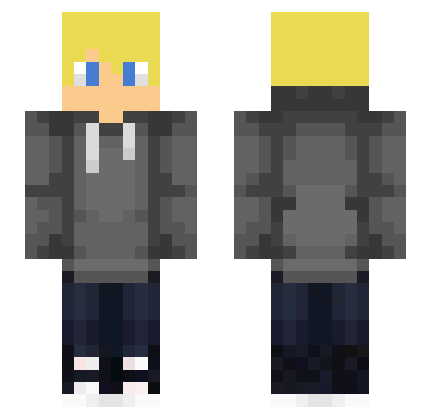 Night_Shadow03 Minecraft skin, front and back view