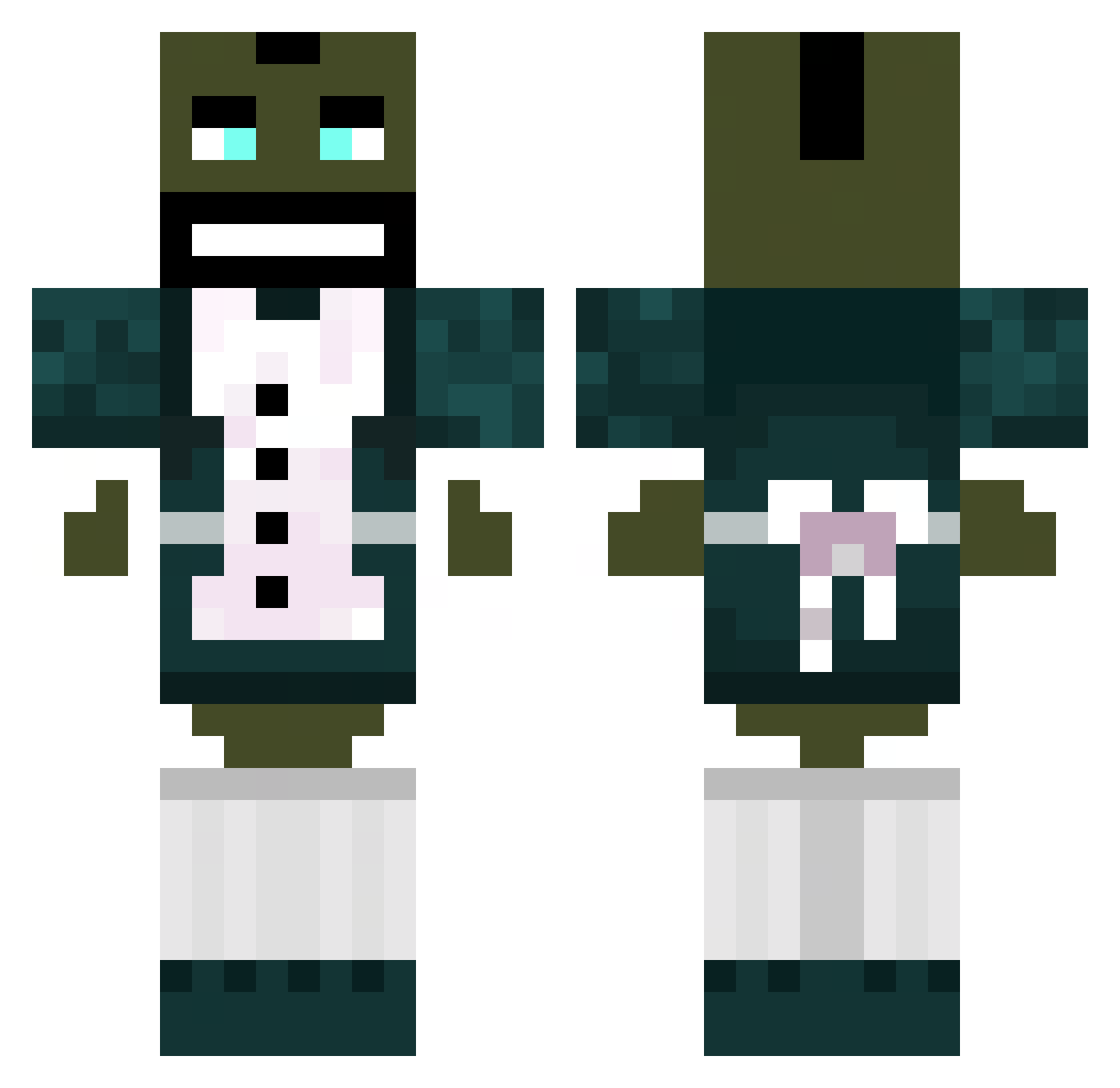 aph___ Minecraft skin, front and back view