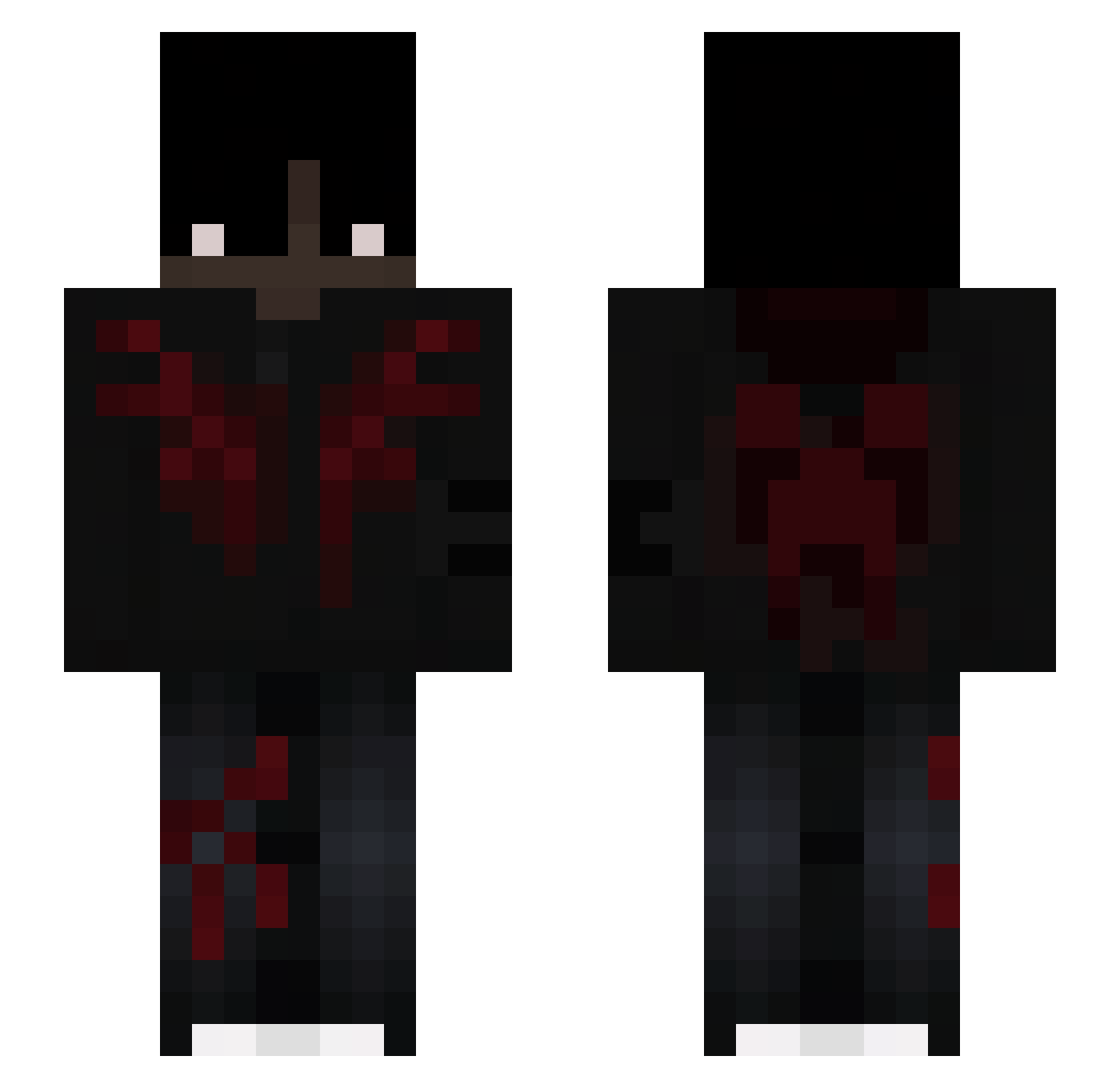 ReallyNaid Minecraft skin, front and back view