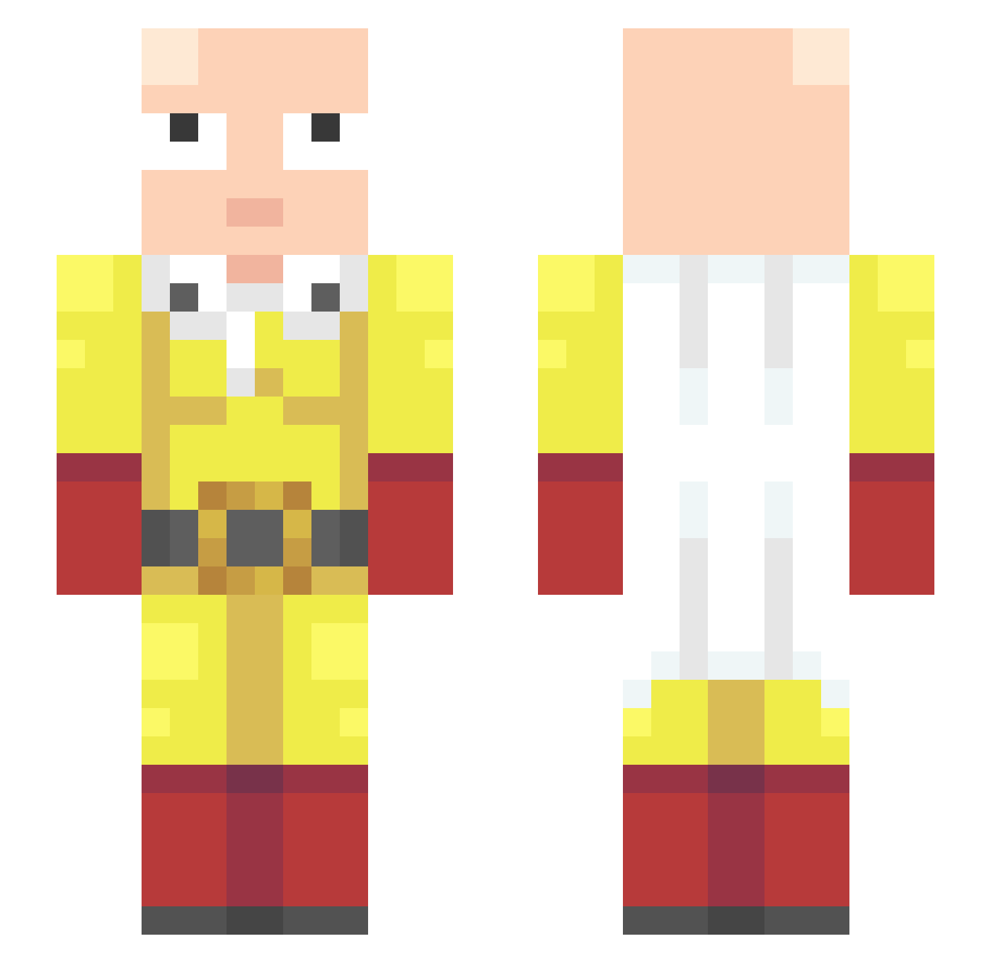 koguma100 Minecraft skin, front and back view