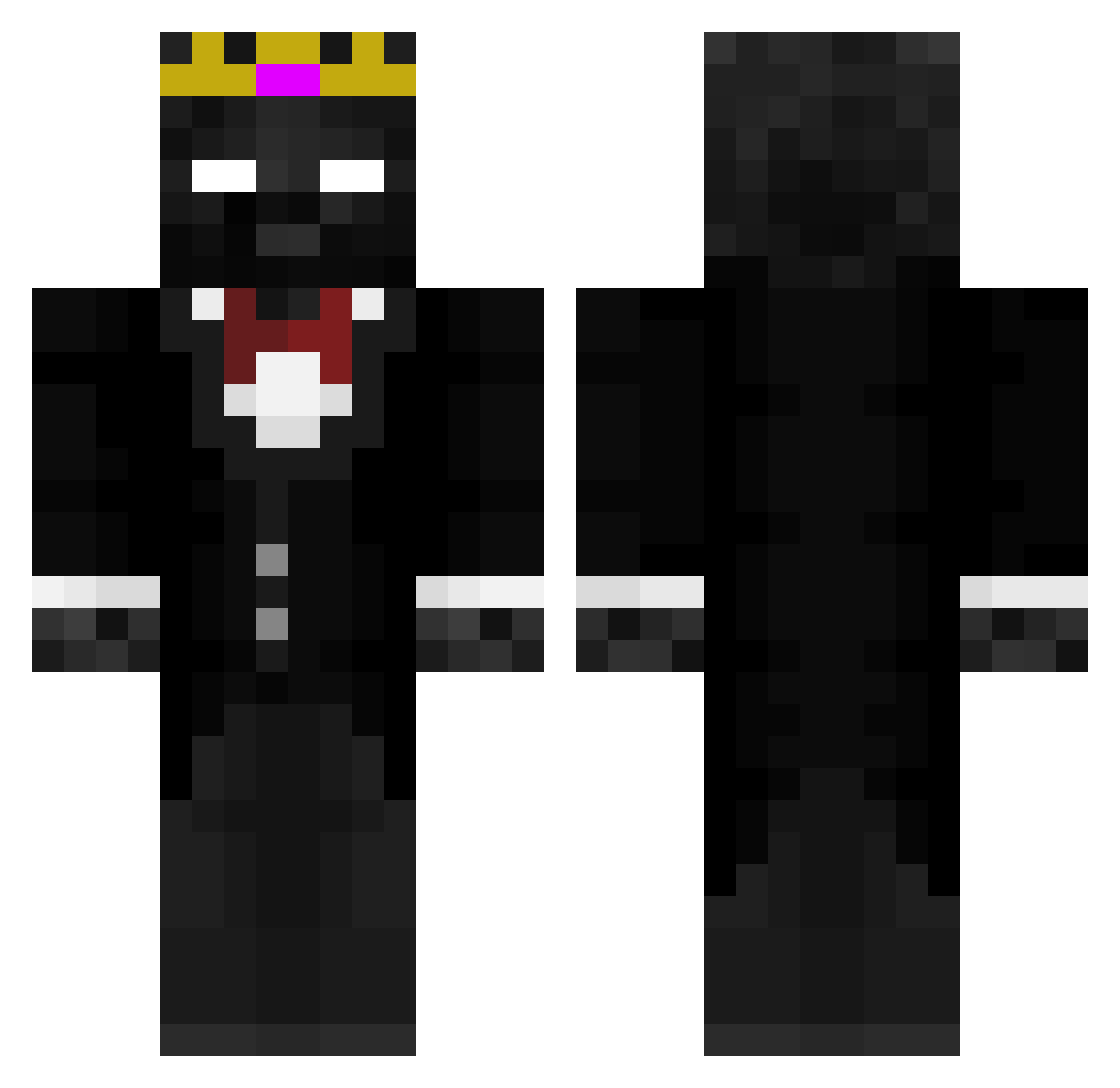 jeanmocos Minecraft skin, front and back view