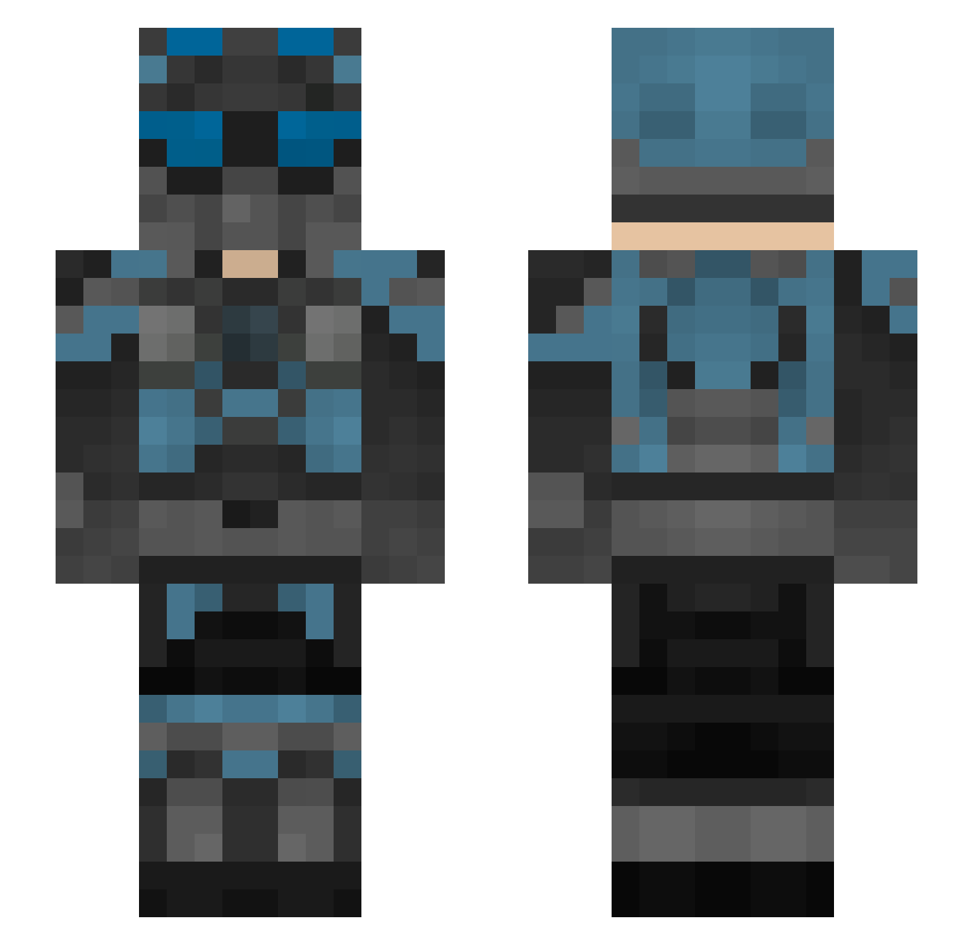 nlarrea Minecraft skin, front and back view