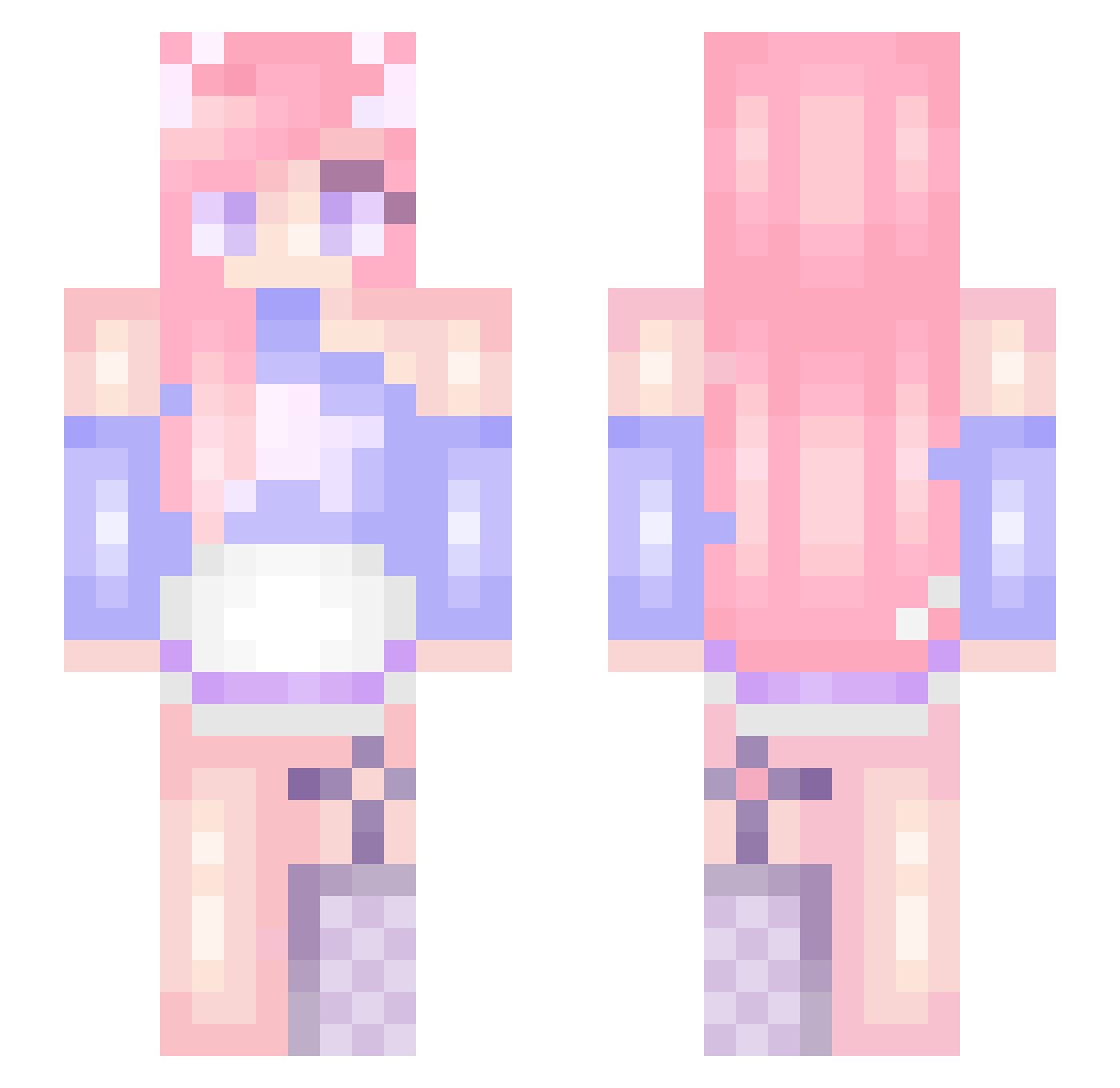 sky_0613 Minecraft skin, front and back view